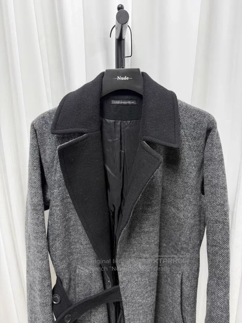 Yohji Yamamoto YOHJI YAMAMOTO Thick tweed pieced coat Size US S / EU 44-46 / 1 - 2 Thumbnail