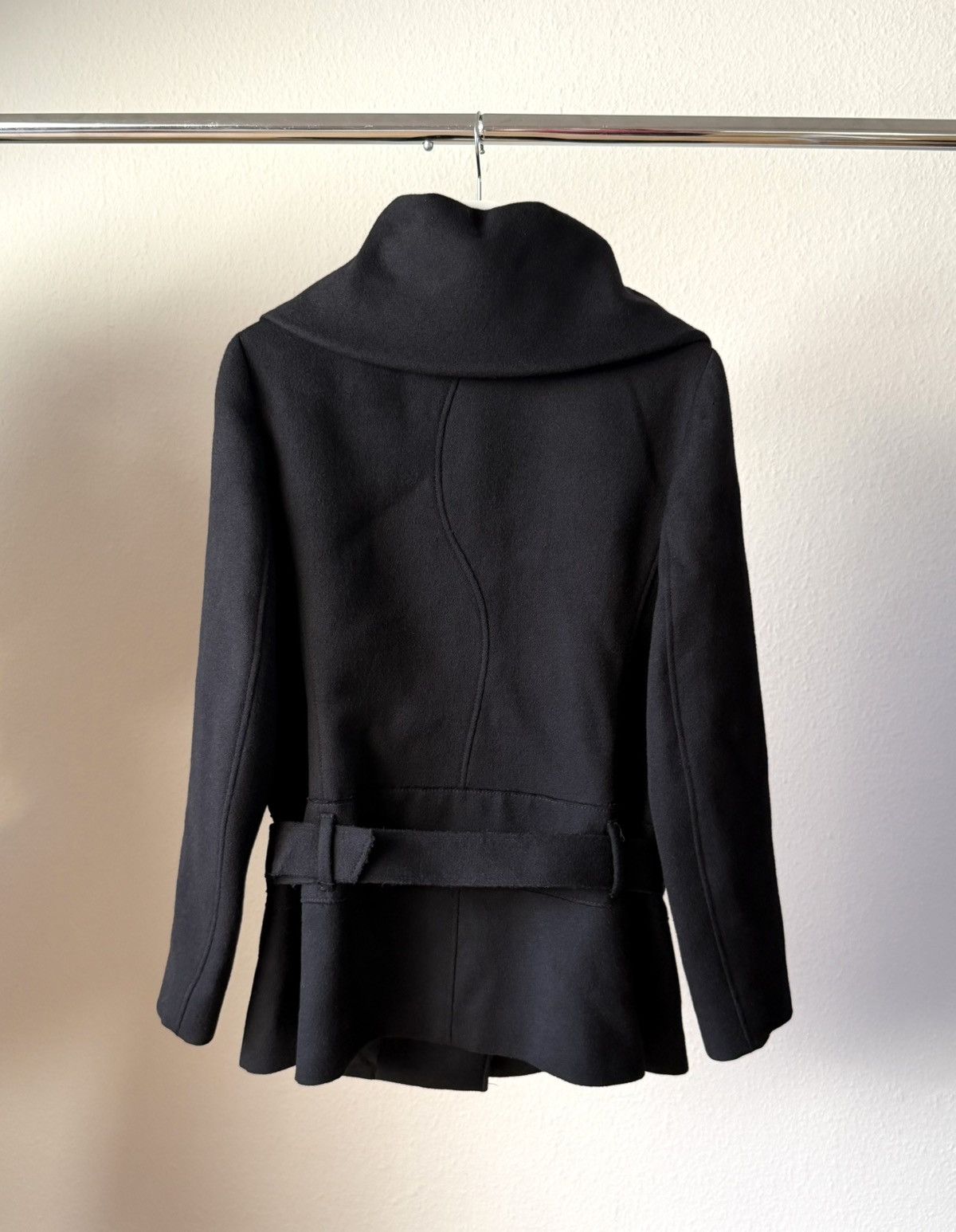 Prada Prada vintage asymmetric belted wool coat, late 90s / 2000s Size L / US 10 / IT 46 - 2 Thumbnail