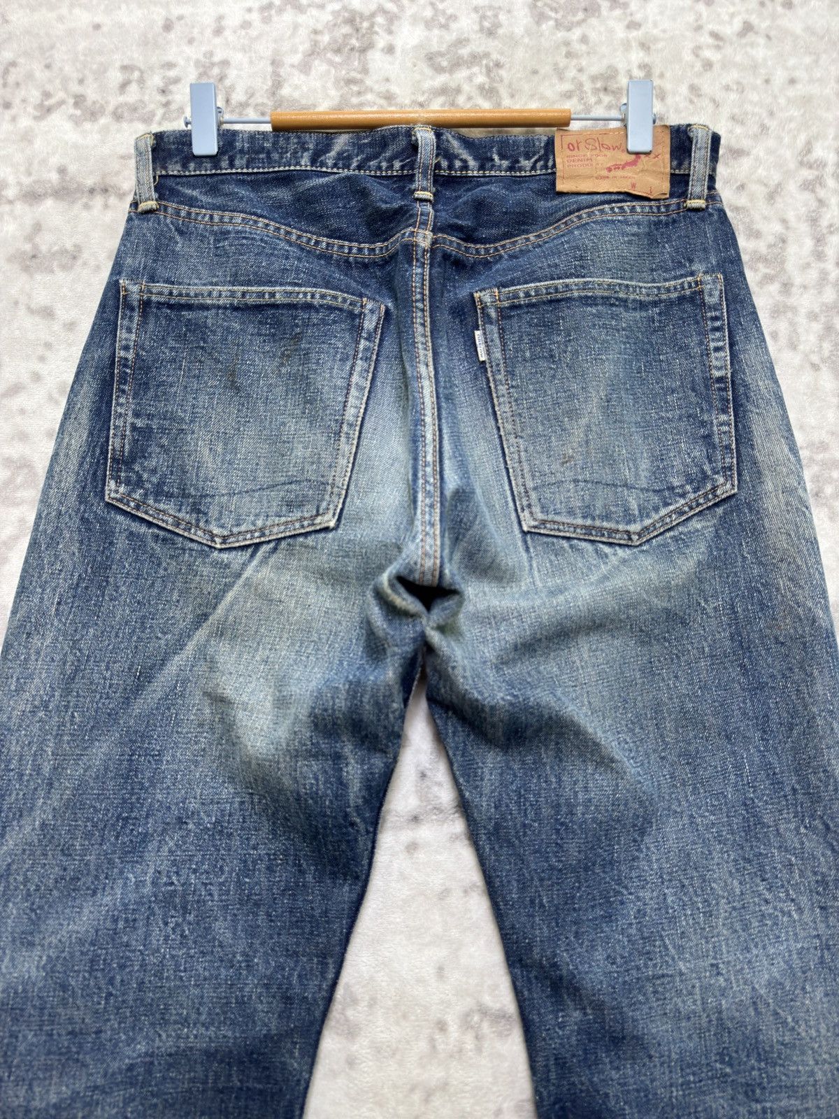 Orslow Vintage orSlow Selvedge Button Fly Claw Mark Fade Distressed Size US 31 - 10 Thumbnail