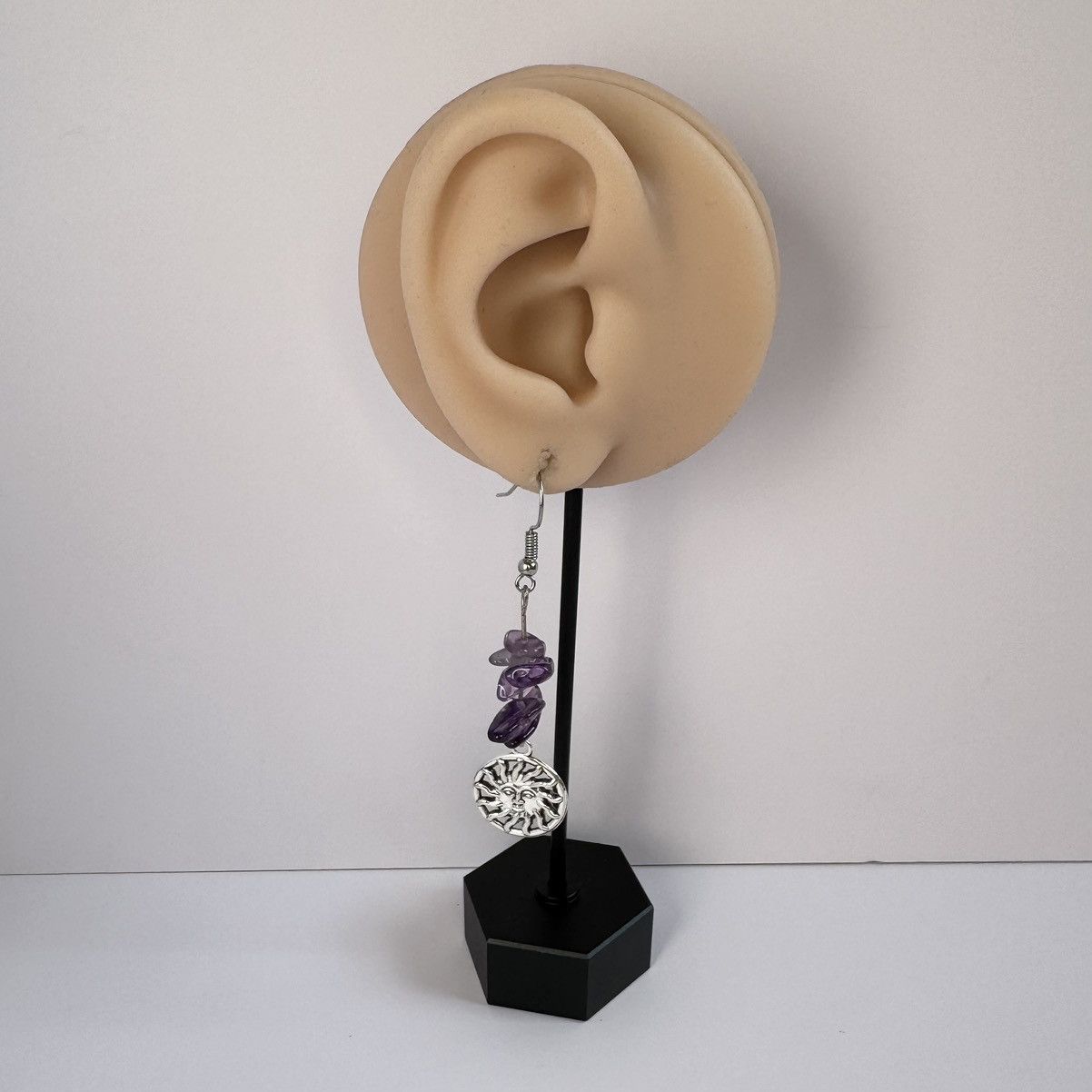 Other Asymmetry Moon Sun Dangle Drop Earrings for Women Size ONE SIZE - 5 Thumbnail