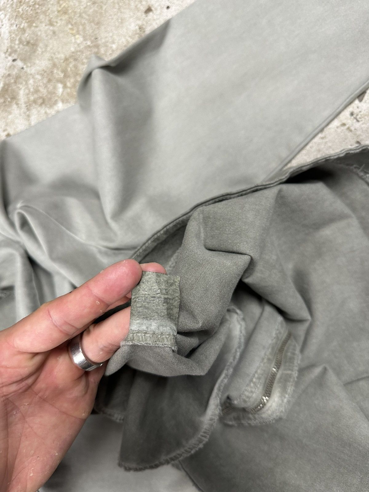 Other Vintage Y2K Grey/Khaki Faded Hooded Full Zip Jacket Archive Size US M / EU 48-50 / 2 - 10 Thumbnail