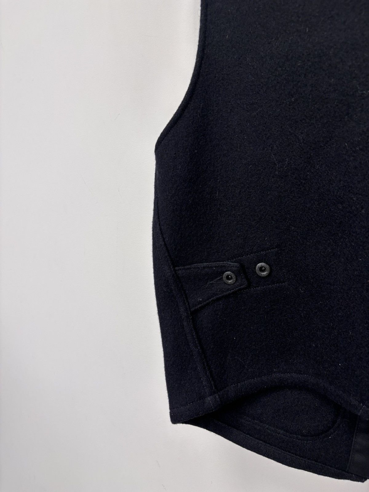 Rising Sun & Co. Rising Sun & Co Men’s Black Wool Vest Gilet Jacket Size US M / EU 48-50 / 2 - 14 Thumbnail