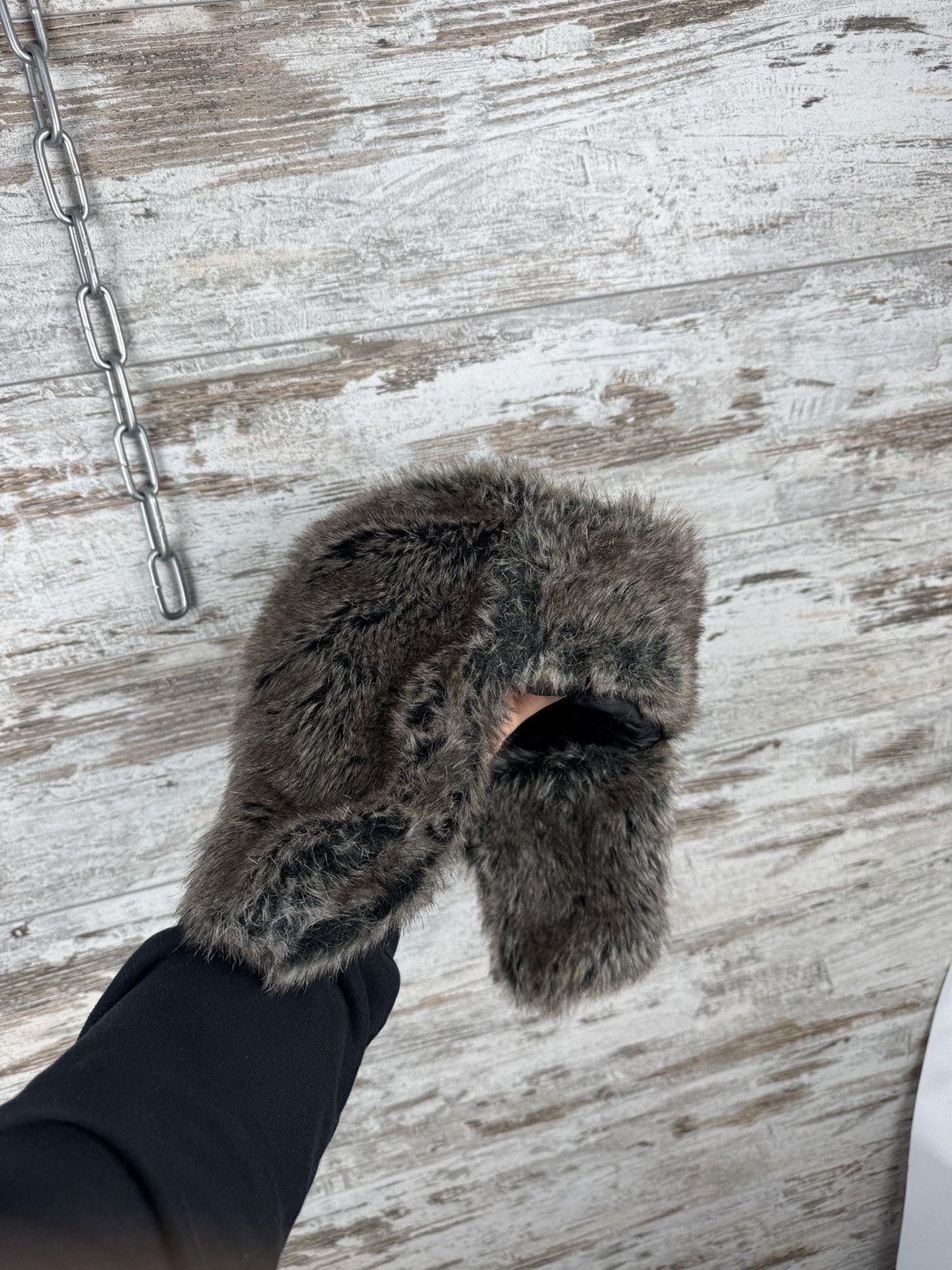 Hysteric Glamour Vintage Y2K Faux Fur Trapper Ushanka Winter Hat Fuzzy hats Size ONE SIZE - 4 Thumbnail