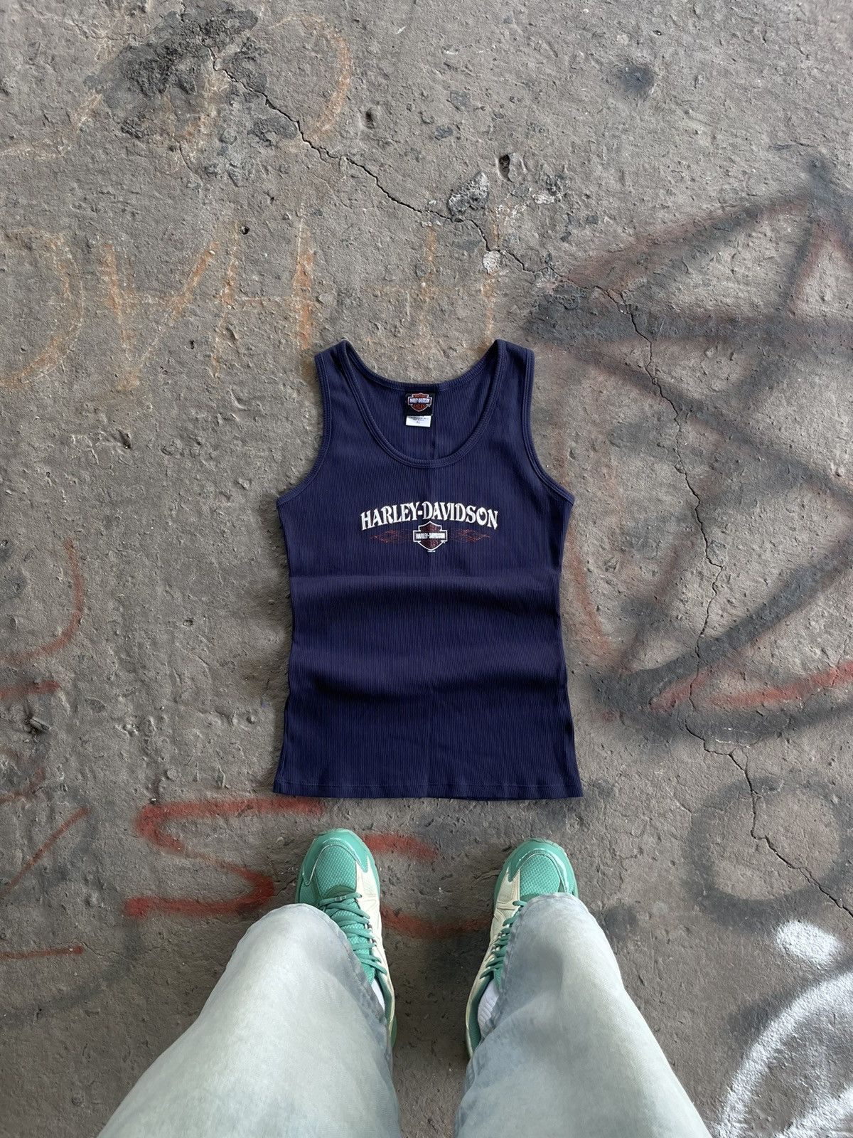 Harley Davidson × Vintage VINTAGE TANK TOP HARLEY DEVIDSON Size XL / US 12-14 / IT 48-50 - 1 Thumbnail
