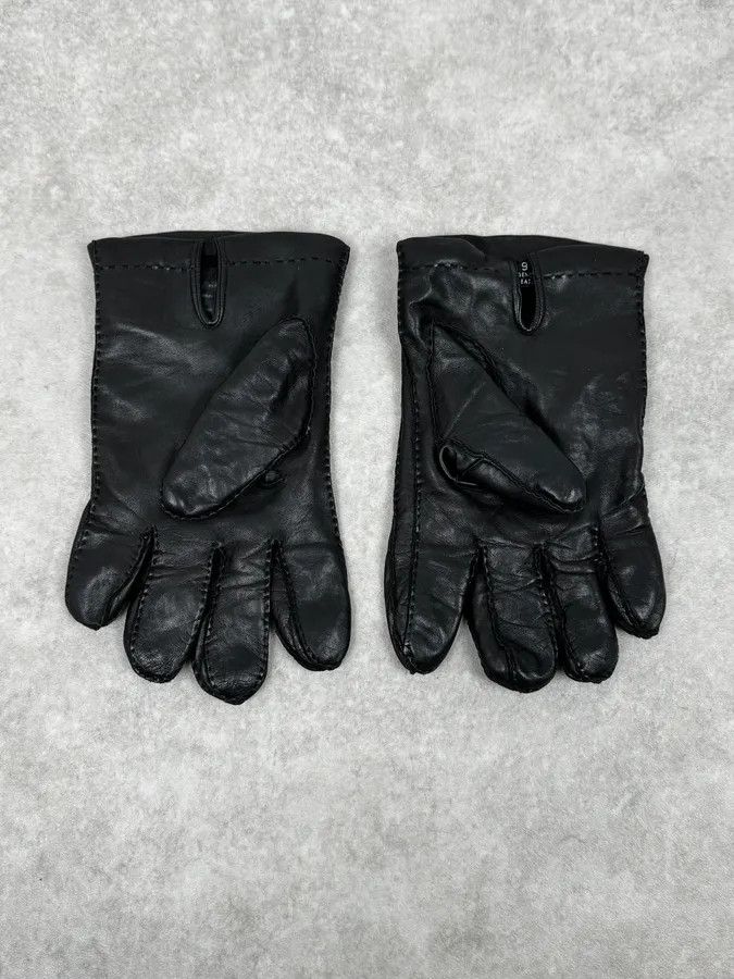 Prada 2000s Prada Biker Black Leather Gloves Size ONE SIZE - 4 Thumbnail