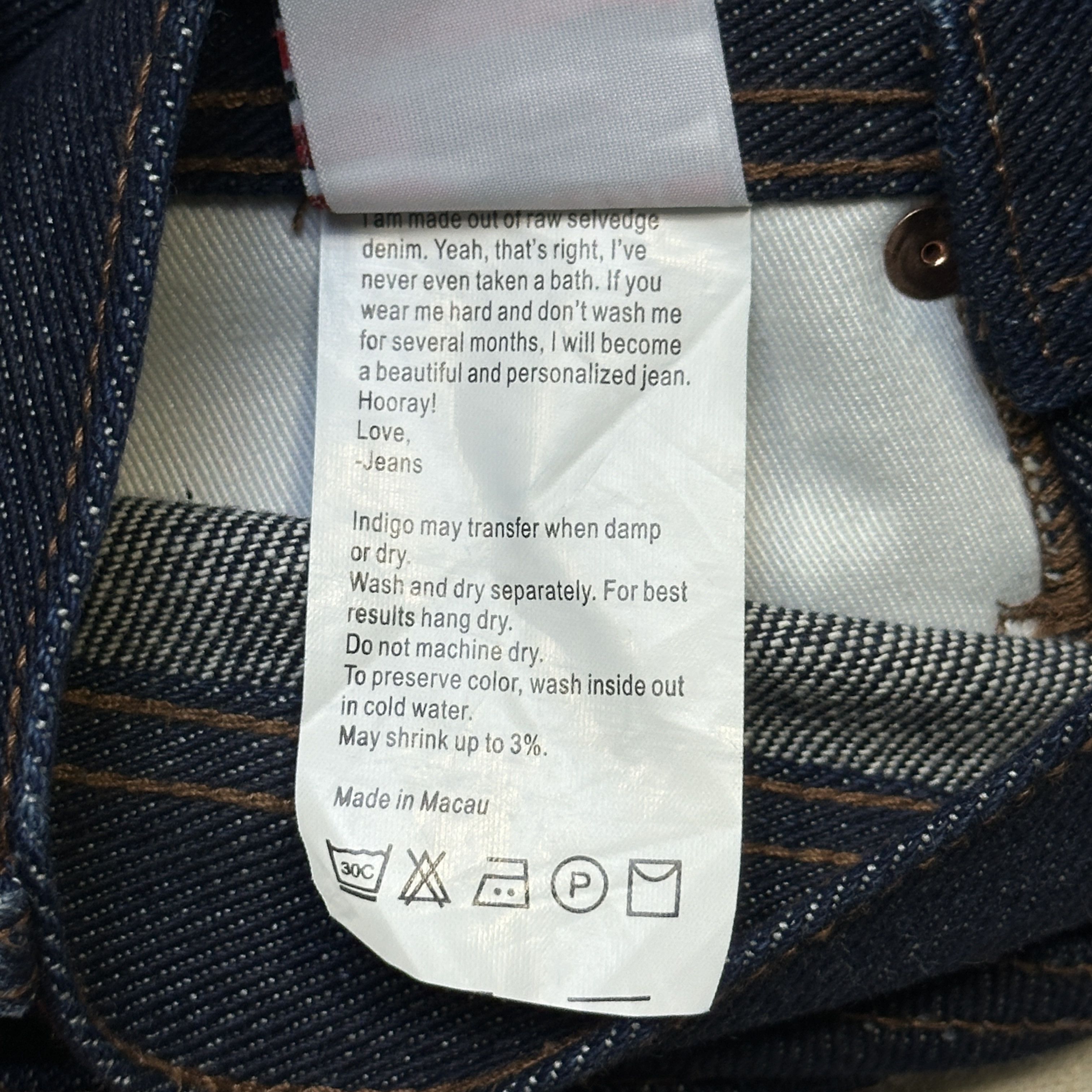 Other 21oz Raw Denim Selvedge Straight Jeans Size 27 Size US 27 - 3 Thumbnail