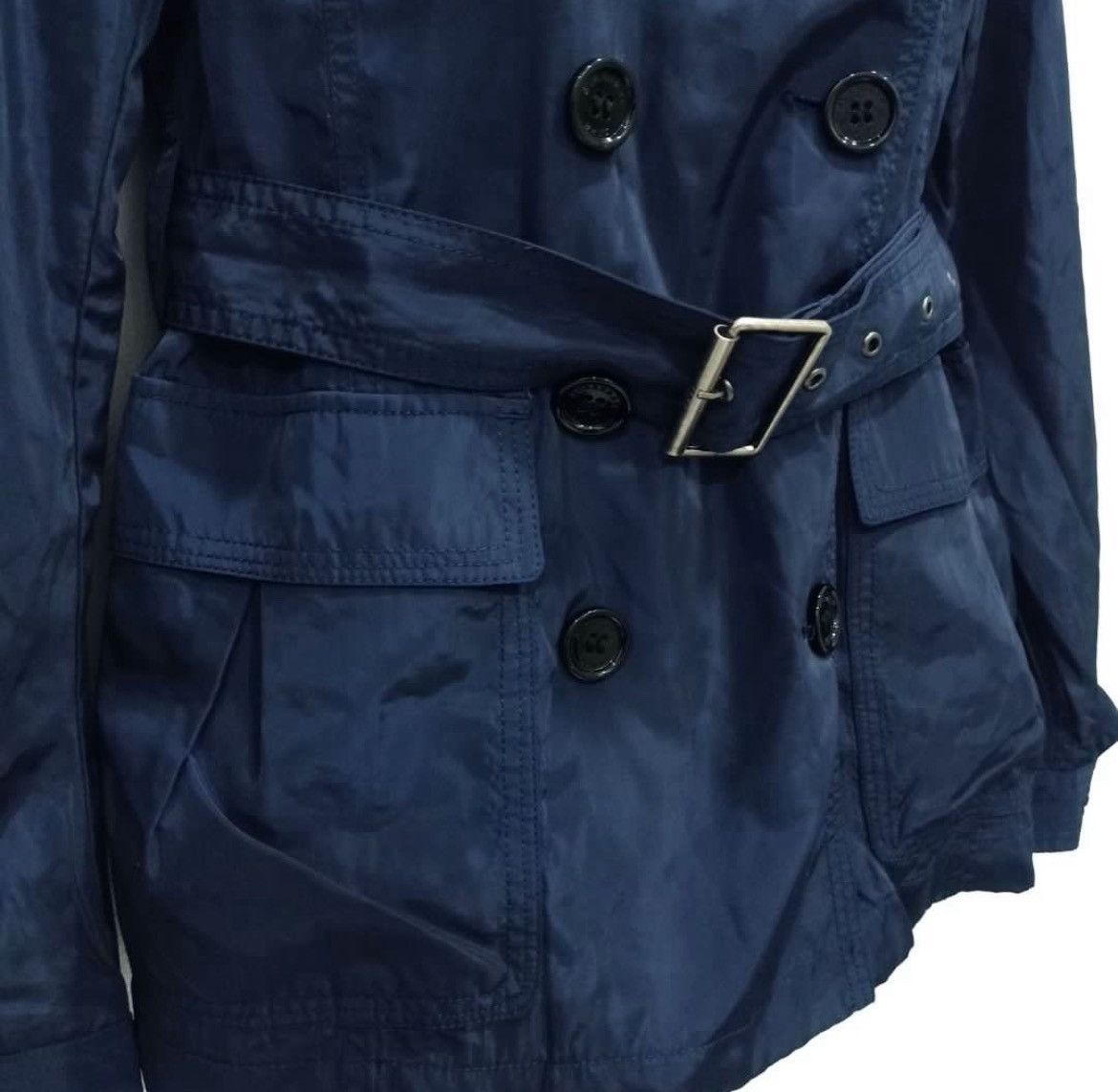 Burberry × Designer Burberry Brit Trench Jacket Windbreaker Size US M / EU 48-50 / 2 - 8 Thumbnail
