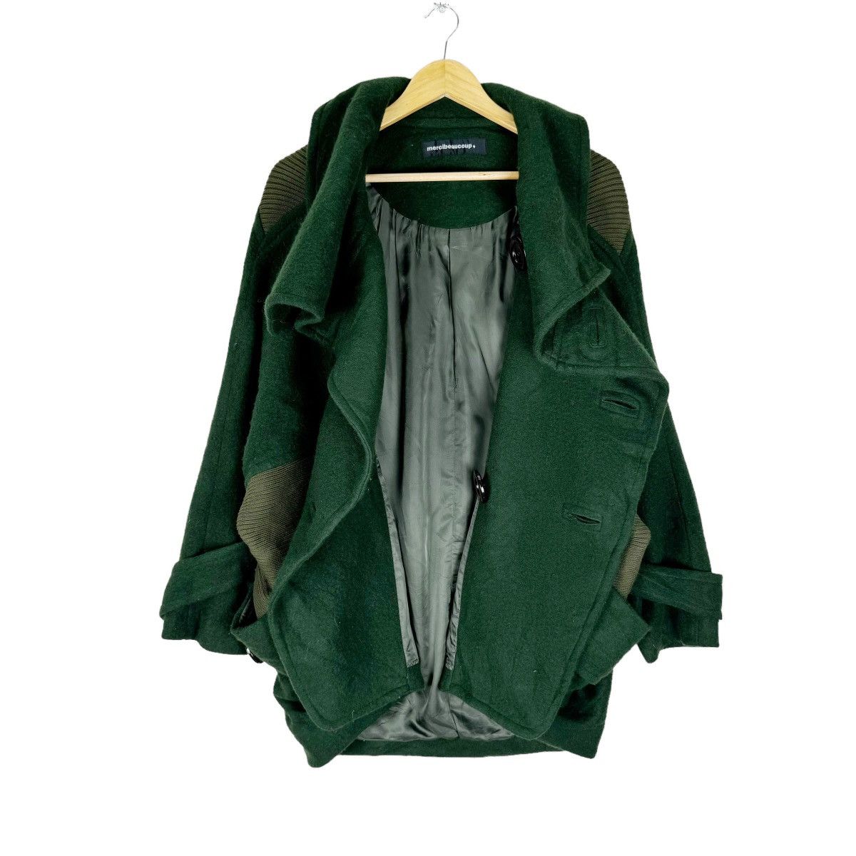 Issey Miyake ❄️MERCIBEAUCOUP ISSEY MIYAKE SHAWL COLLAR JACKET Size S / US 4 / IT 40 - 7 Thumbnail