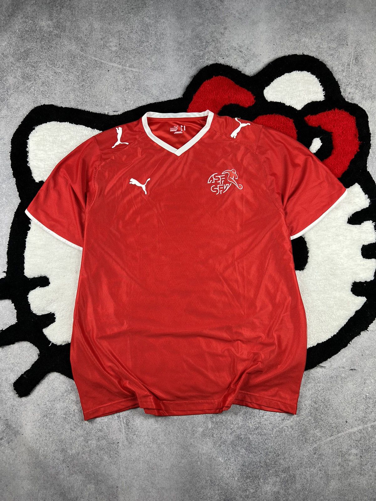 Puma Switzerland National Team 2008/10 Football Soccer Y2K Jersey Size US XL / EU 56 / 4 - 1 Thumbnail