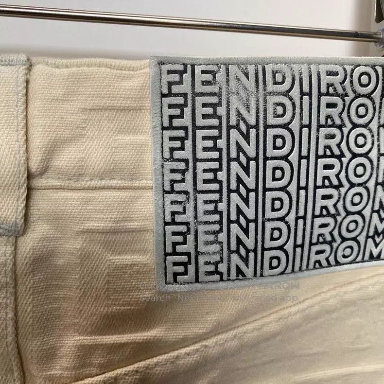 Fendi Fendi Beige Denim Skirt Size 24" / US 00 / IT 34 - 5 Thumbnail