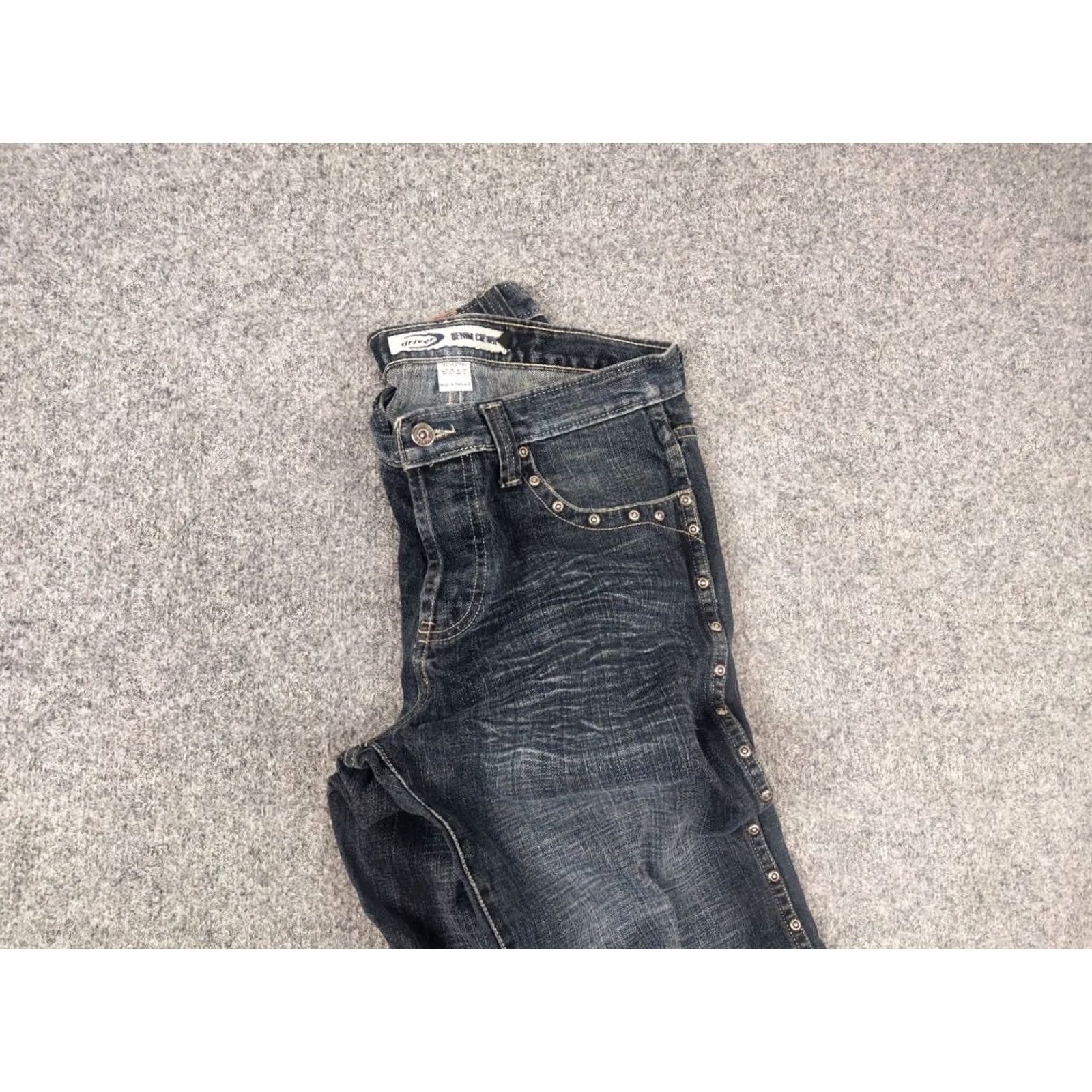 Vintage Vintage Le Grand Bleu Denim Jeans - Blue 32x29 Baggy 90s Grunge Y2K Vintage Japan Metal Eyelets 5-Pocket Rise Mid Relaxed Size US 32 / EU 48 - 5 Thumbnail