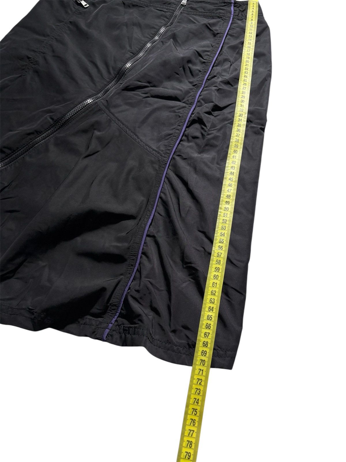 Japanese Brand Marc Cain Avant Garde Nylon Skirt Asymmetrical Zip Front Size 32" / US 10 / IT 46 - 11 Thumbnail