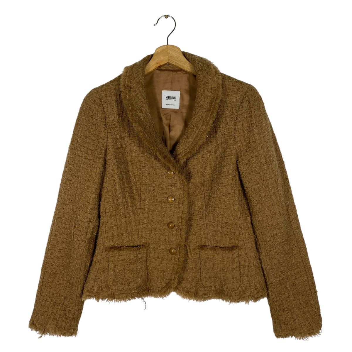 Moschino Moschino Cheap And Chic Wool Button Jacket Brown Colour Size M / US 6-8 / IT 42-44 - 1 Thumbnail