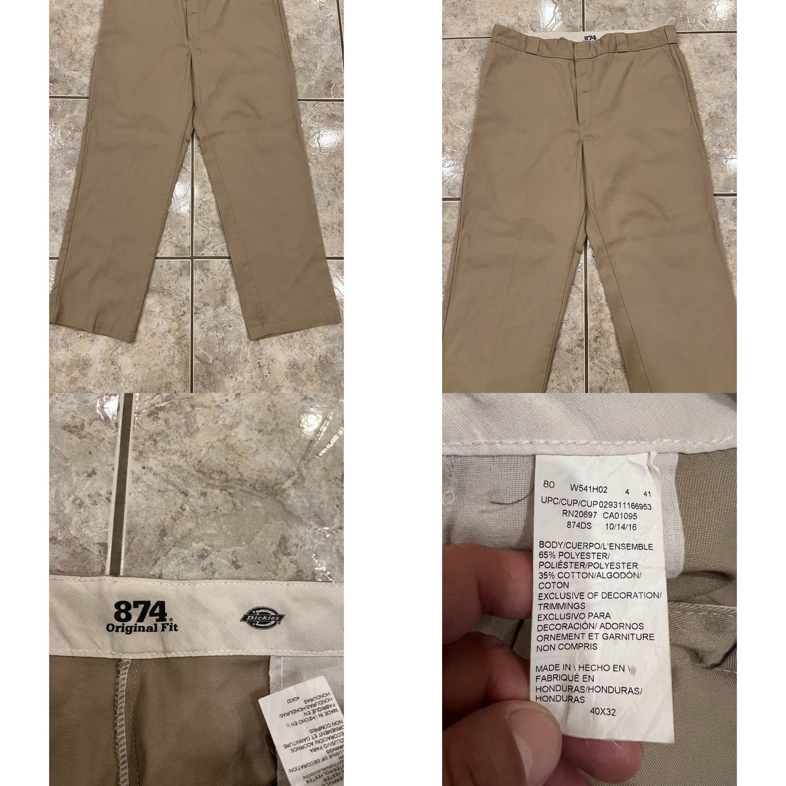 Dickies Dickies 874DS Original Fit Twill Work Pants Khaki Size US 40 / EU 56 - 8 Thumbnail