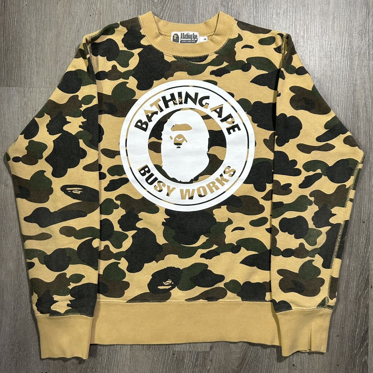 Bape BAPE 1st Camo “Busy Works” Sweatshirt Size US S / EU 44-46 / 1 - 1 Thumbnail