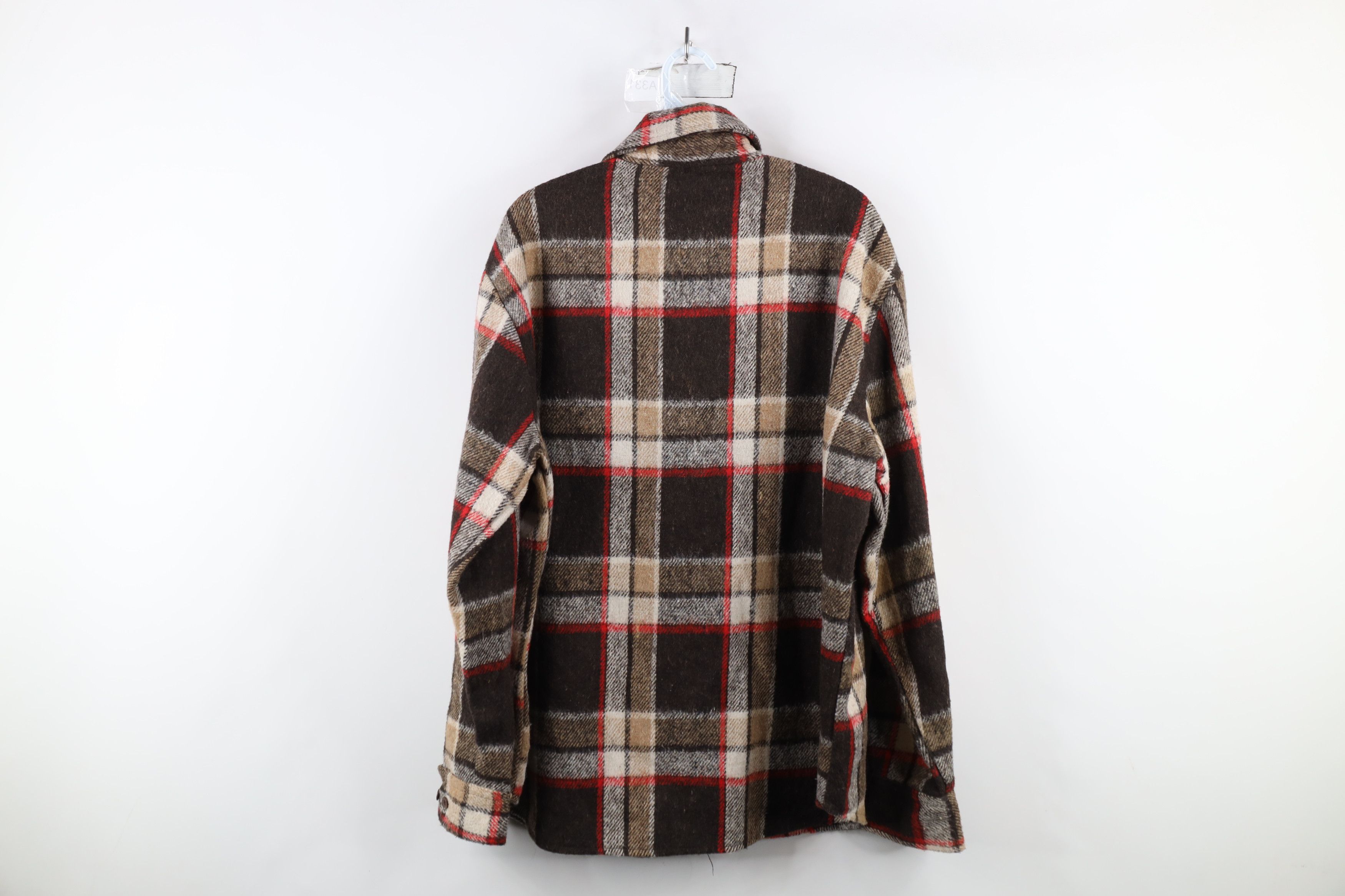 Vintage Vintage 70s 80s Streetwear CPO Shirt Jacket Jac Shirt Plaid Size US L / EU 52-54 / 3 - 12 Thumbnail