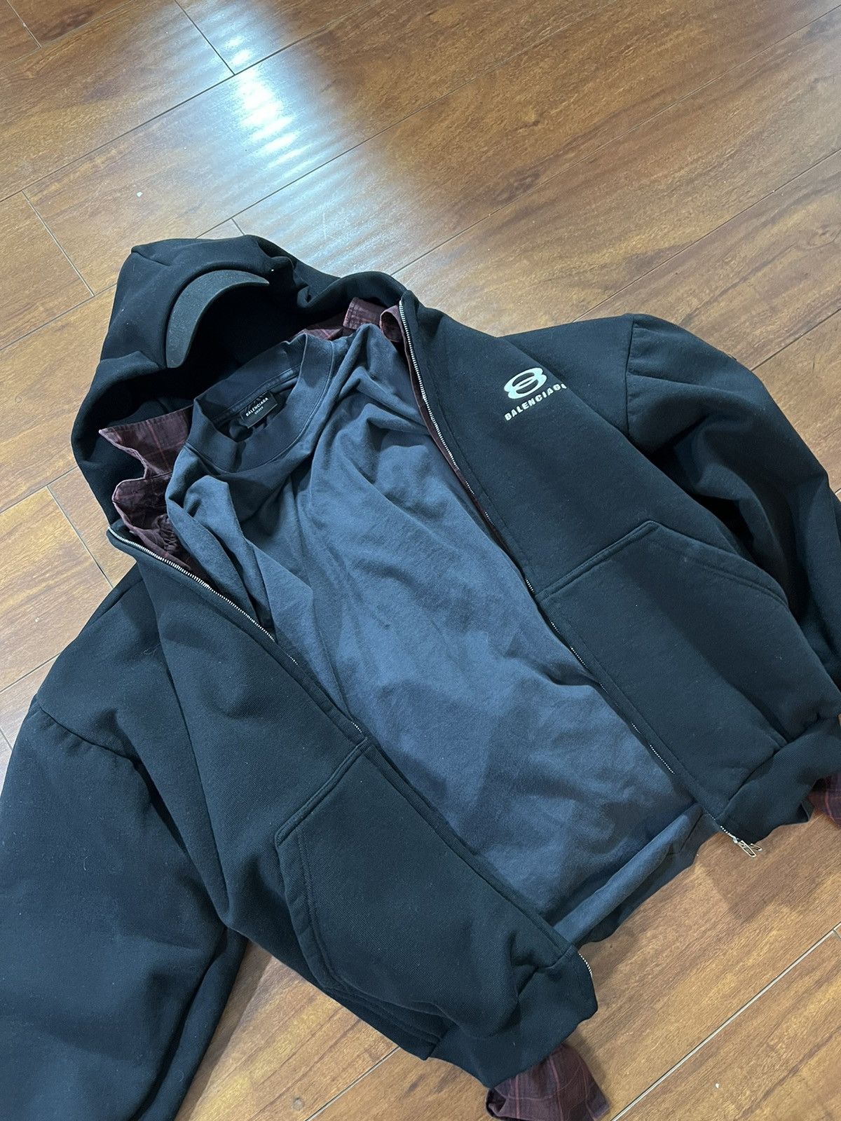 Balenciaga Balenciaga Unity Sports Icon Layered Hoodie | Grailed