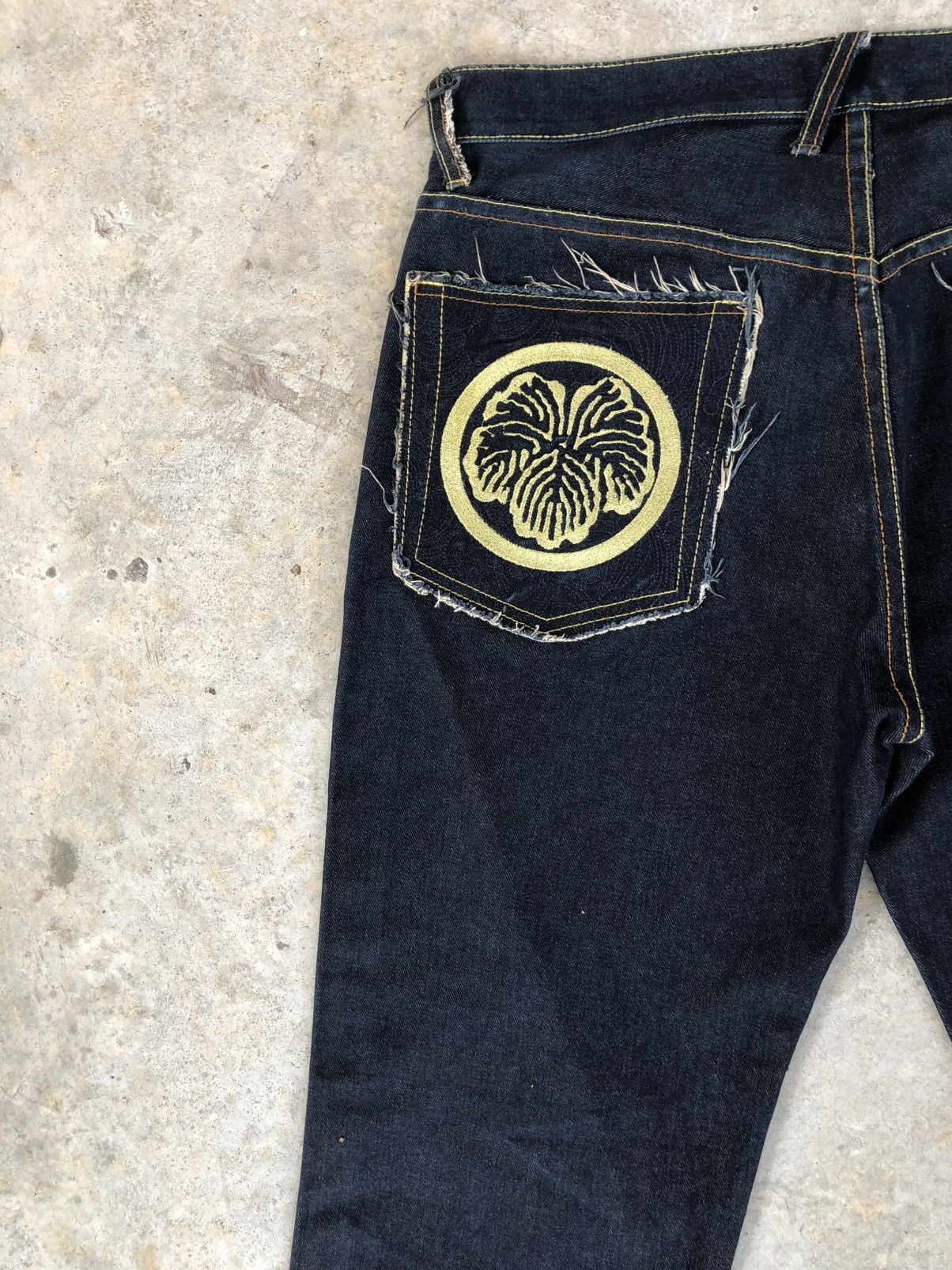RMC Jeans Red Monkey Company Embroidered Jeans Selvedge Denim Size US 36 / EU 52 - 9 Thumbnail