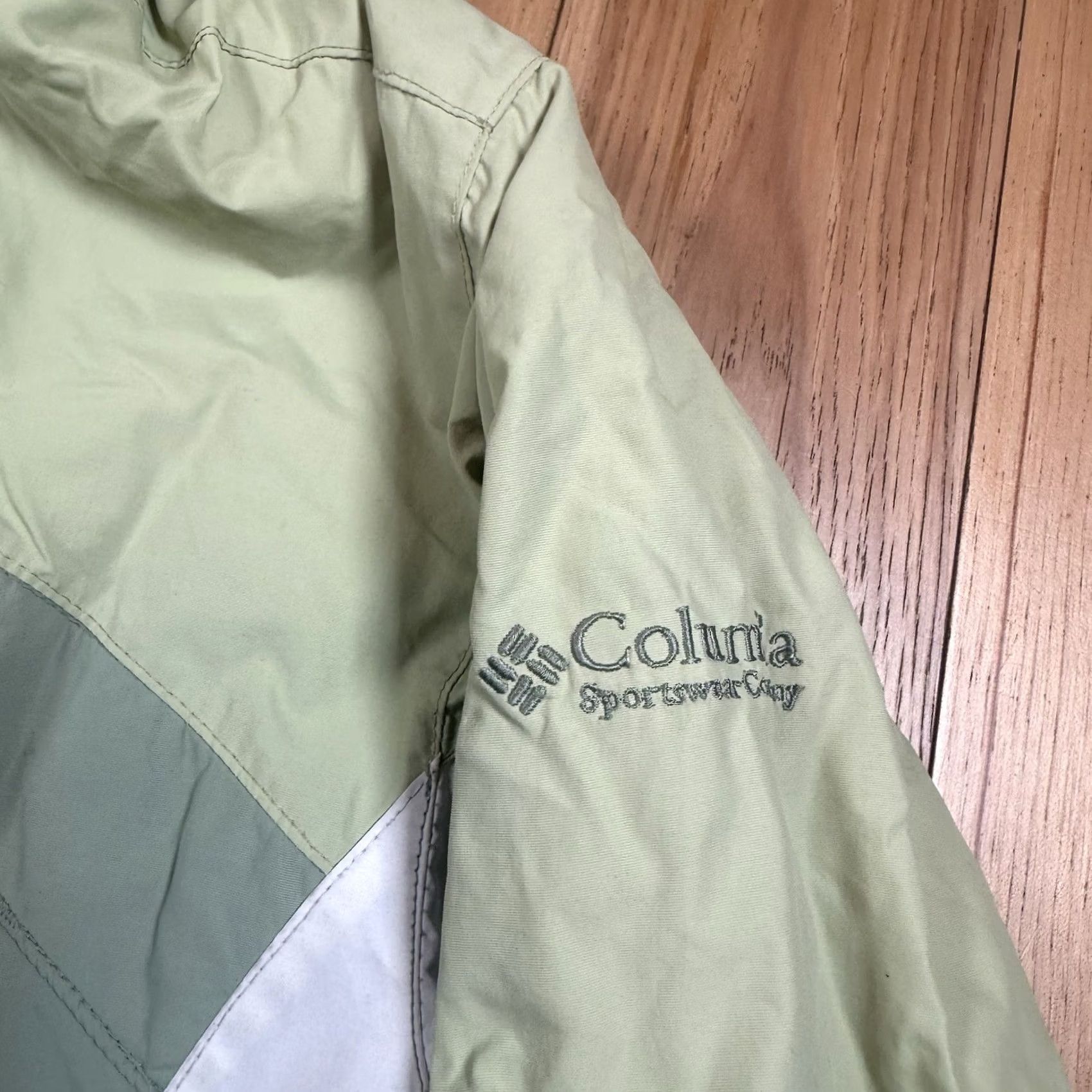 Rains VINTAGE Columbia Jacket Women's Large Green Hooded Full Zip Rain Snow Sherpa Size L / US 10 / IT 46 - 5 Thumbnail