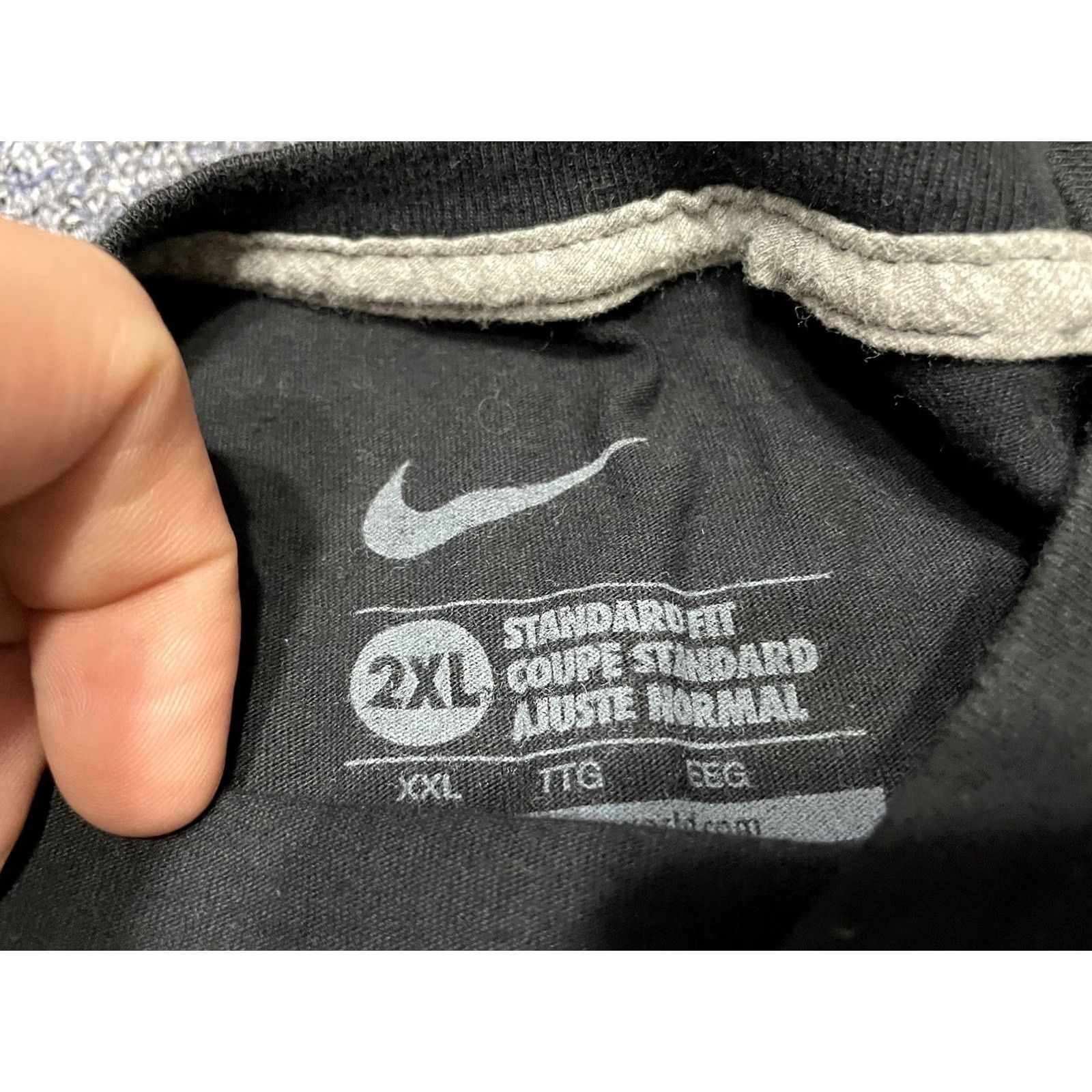 Nike Nike Air Force 1 Tee Black 2XL Short Sleeve Mens T-Shirt AF1 Bite Grills Teeth 455626-010 Size US XXL / EU 58 / 5 - 2 Thumbnail