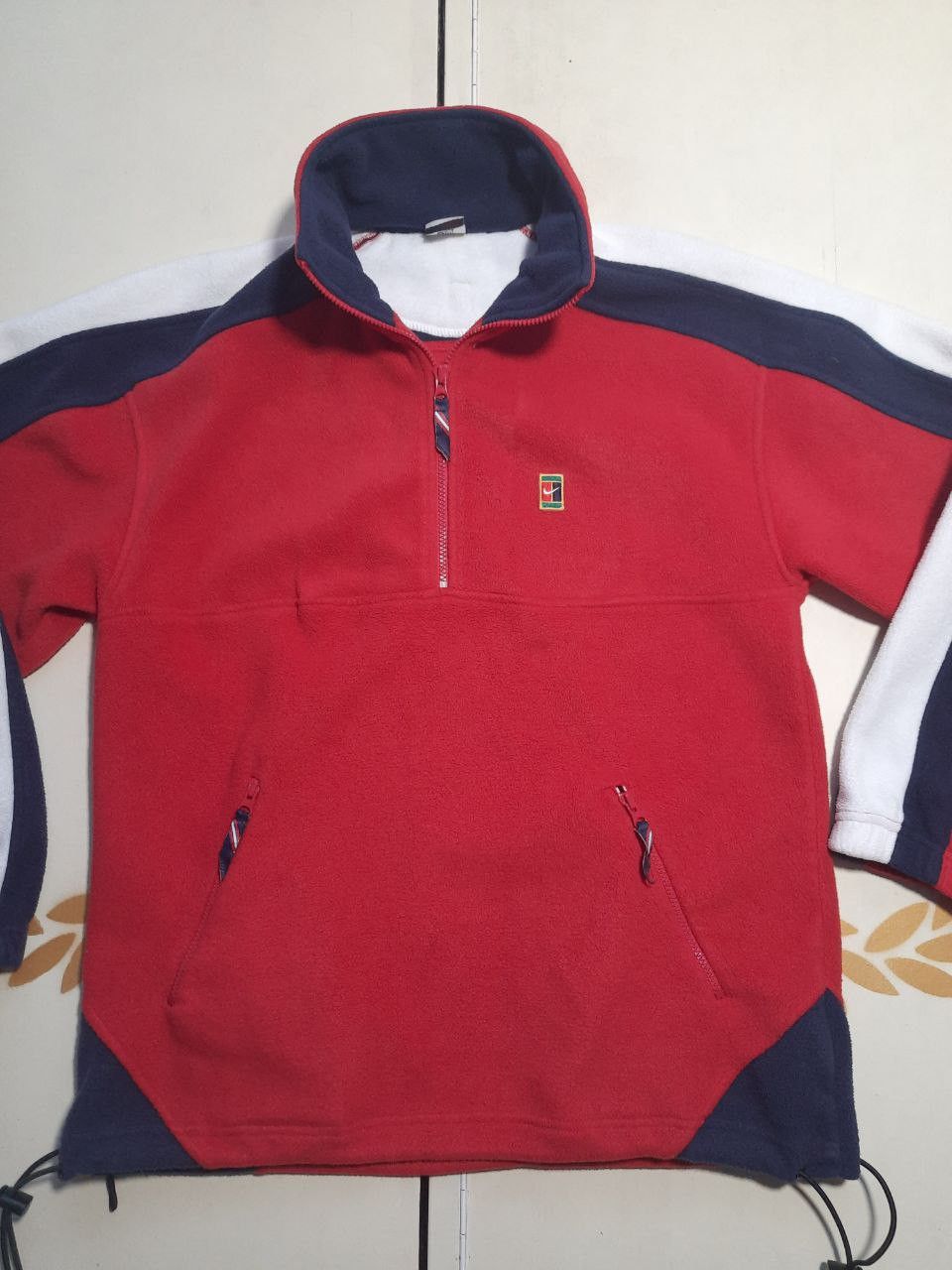 Nike Nike Court Fleece 1/4 Zip Jacket Vintage 90's Size US M / EU 48-50 / 2 - 2 Thumbnail