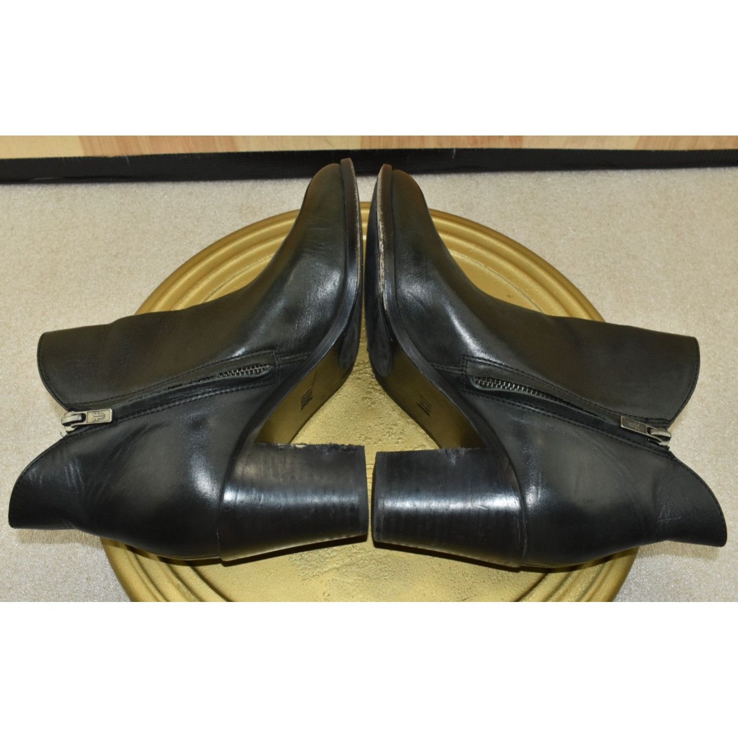 Frye Frye Women's Boots Size 8.5 Black Ankle Booties Zip Heeled S Size US 8.5 / IT 38.5 - 7 Thumbnail