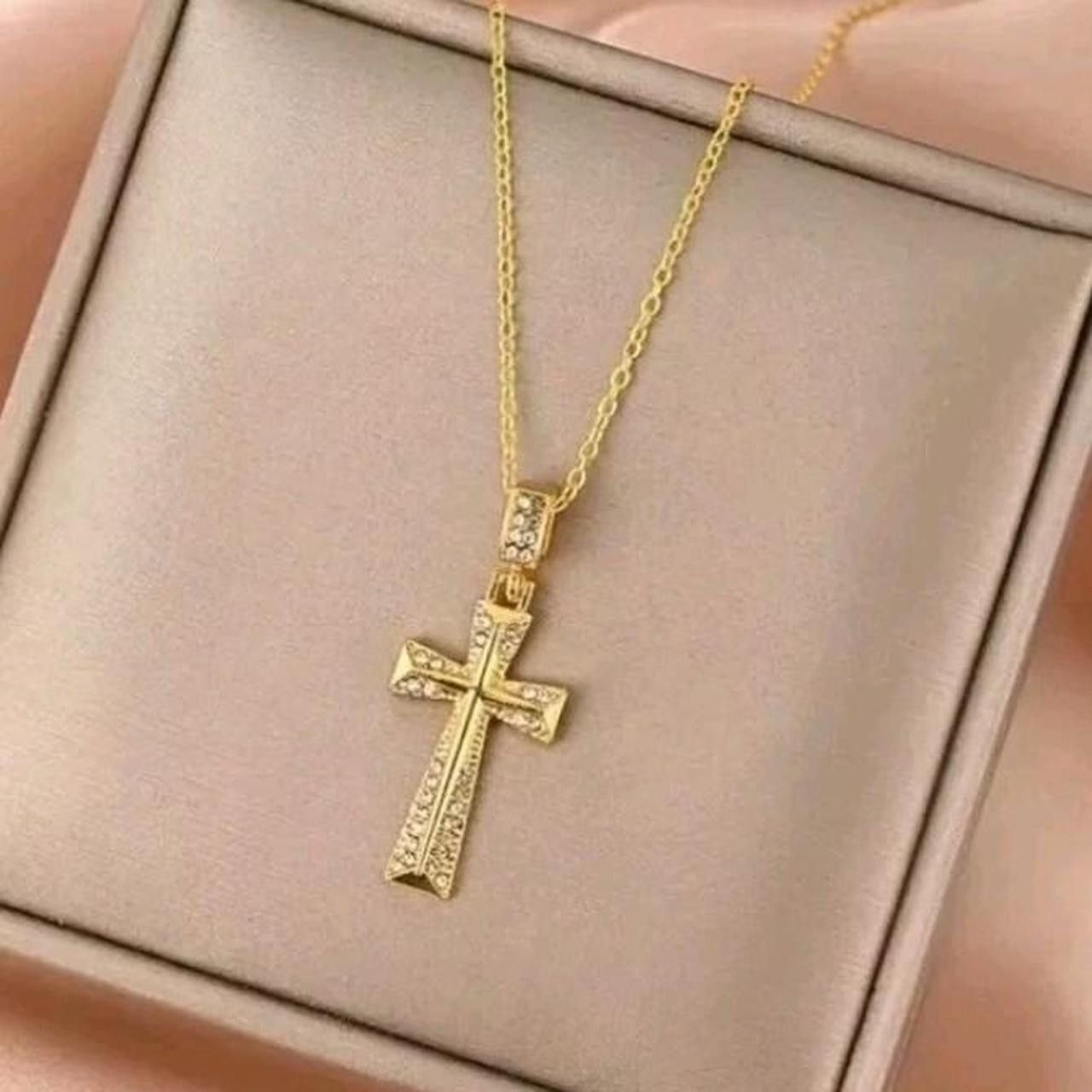 Other Gold plated cross pendant necklace Size ONE SIZE - 1 Thumbnail