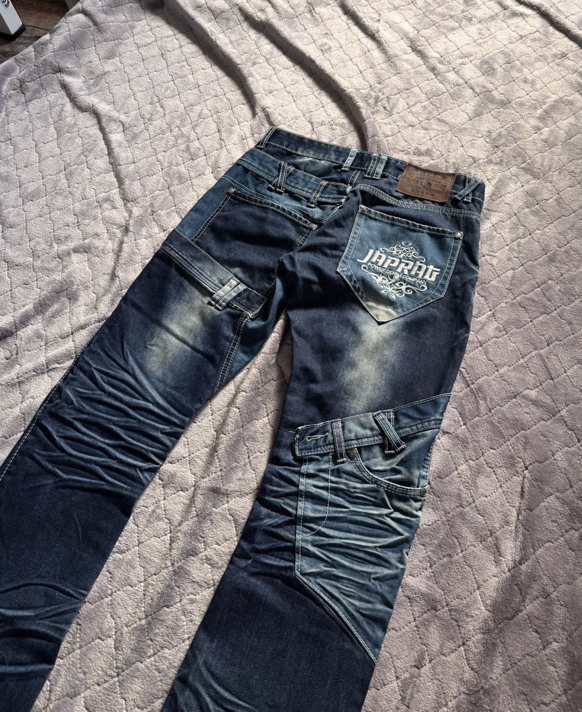 Japanese Brand Vintage y2k Japrag Okishana Samoki Denim Pants Size US 30 / EU 46 - 8 Thumbnail