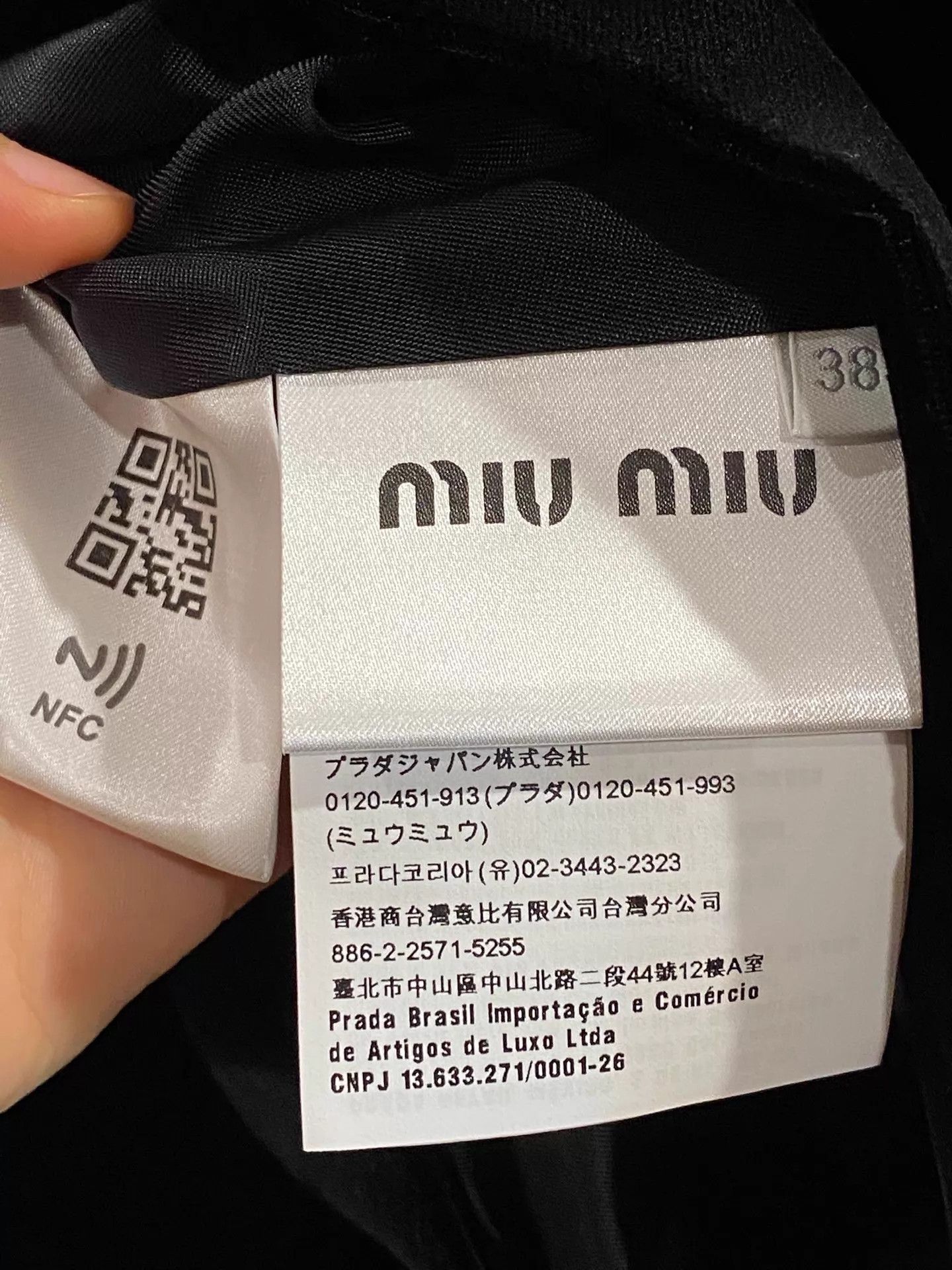 Miu Miu MIU MIU Black White Cuff Paneled Jacket Women's 38 Size XS / US 0-2 / IT 36-38 - 4 Thumbnail