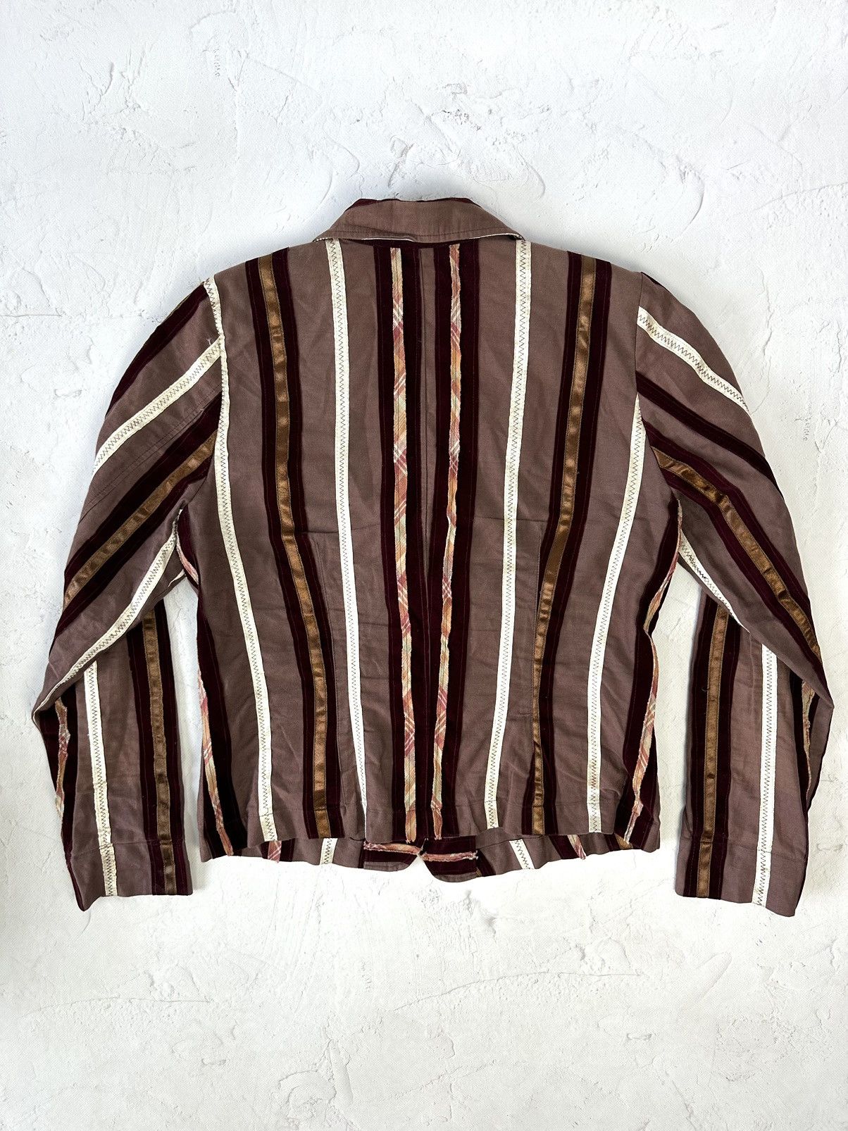 Beauty Beast × If Six Was Nine × Vintage Vintage Stripped Blazer Size M / US 6-8 / IT 42-44 - 7 Thumbnail