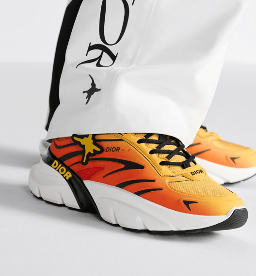 Dior o1w1db10426 3SN306 Low-Top Sneakers in Orange Size US 12 / EU 45 - 6 Thumbnail