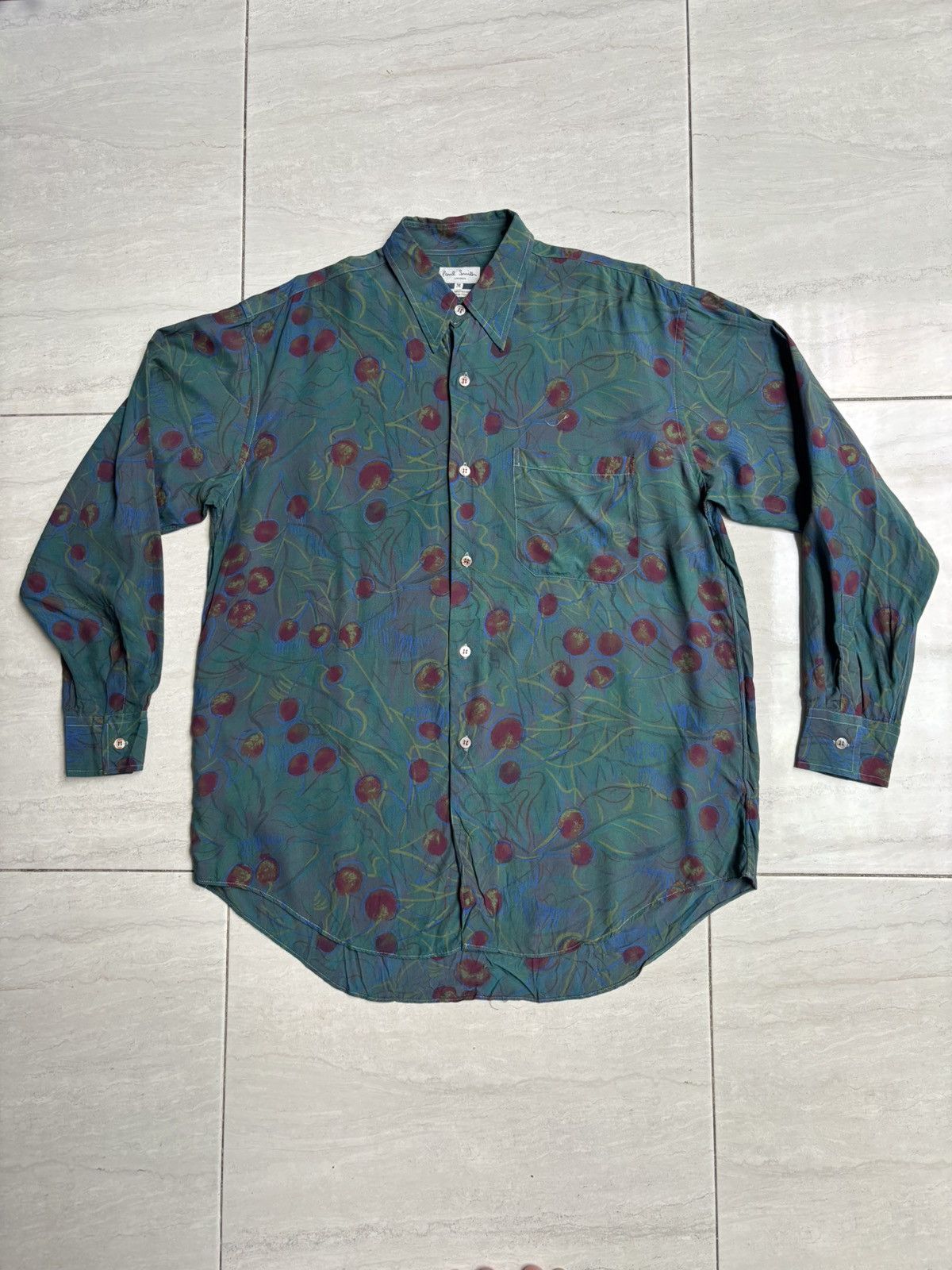 Paul Smith PAUL SMITH London Flower Motive Shirt Size US L / EU 52-54 / 3 - 6 Thumbnail