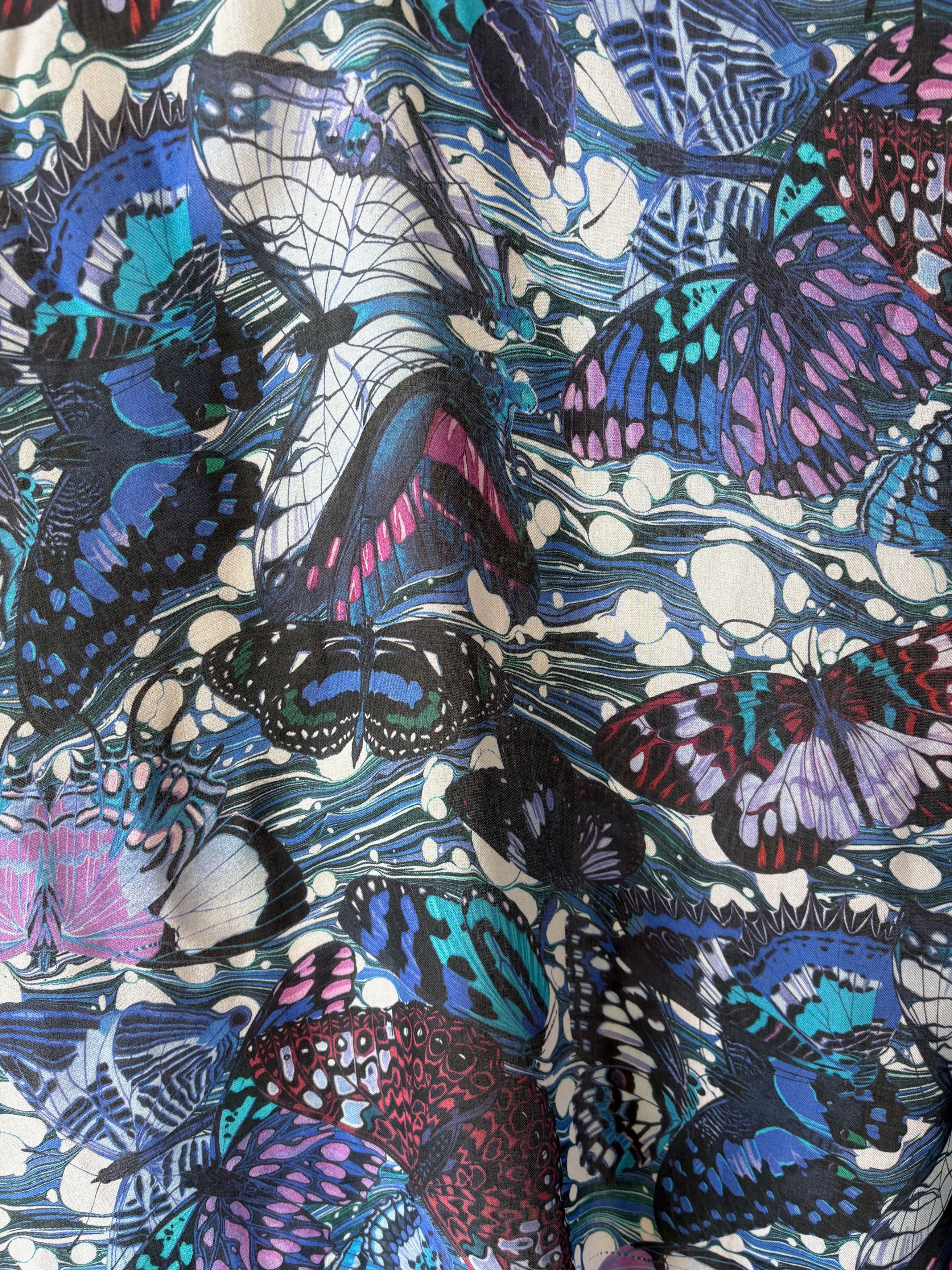 Jean Paul Gaultier Jean Paul Gaultier unisex butterfly print sarong / scarf Size ONE SIZE - 4 Thumbnail