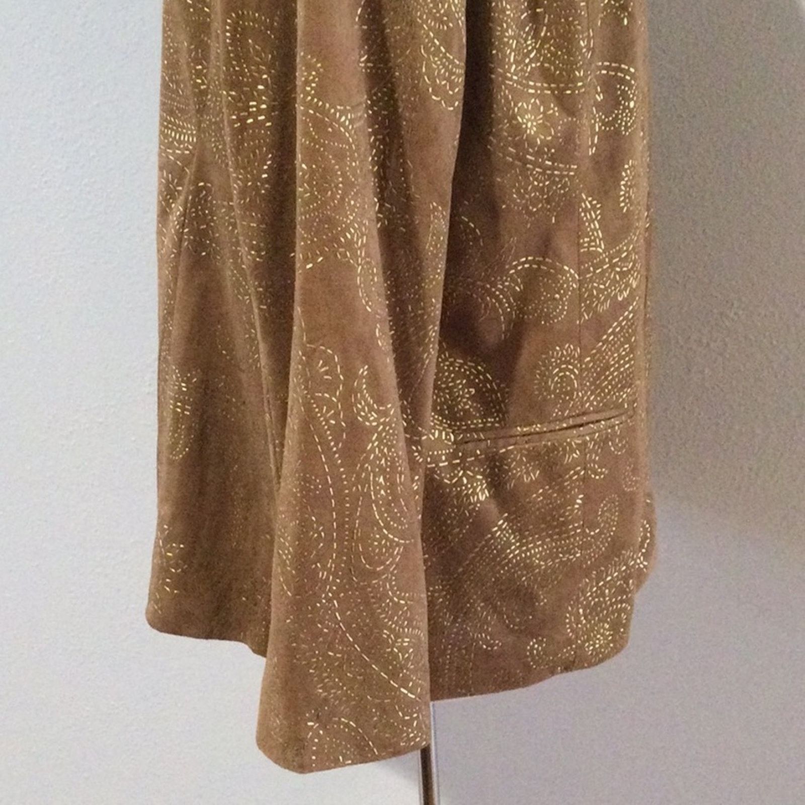 Chicos Chico's Golden Cascade Larant Brevity Jacket 3/XL/16 NWT Size XL / US 12-14 / IT 48-50 - 8 Thumbnail