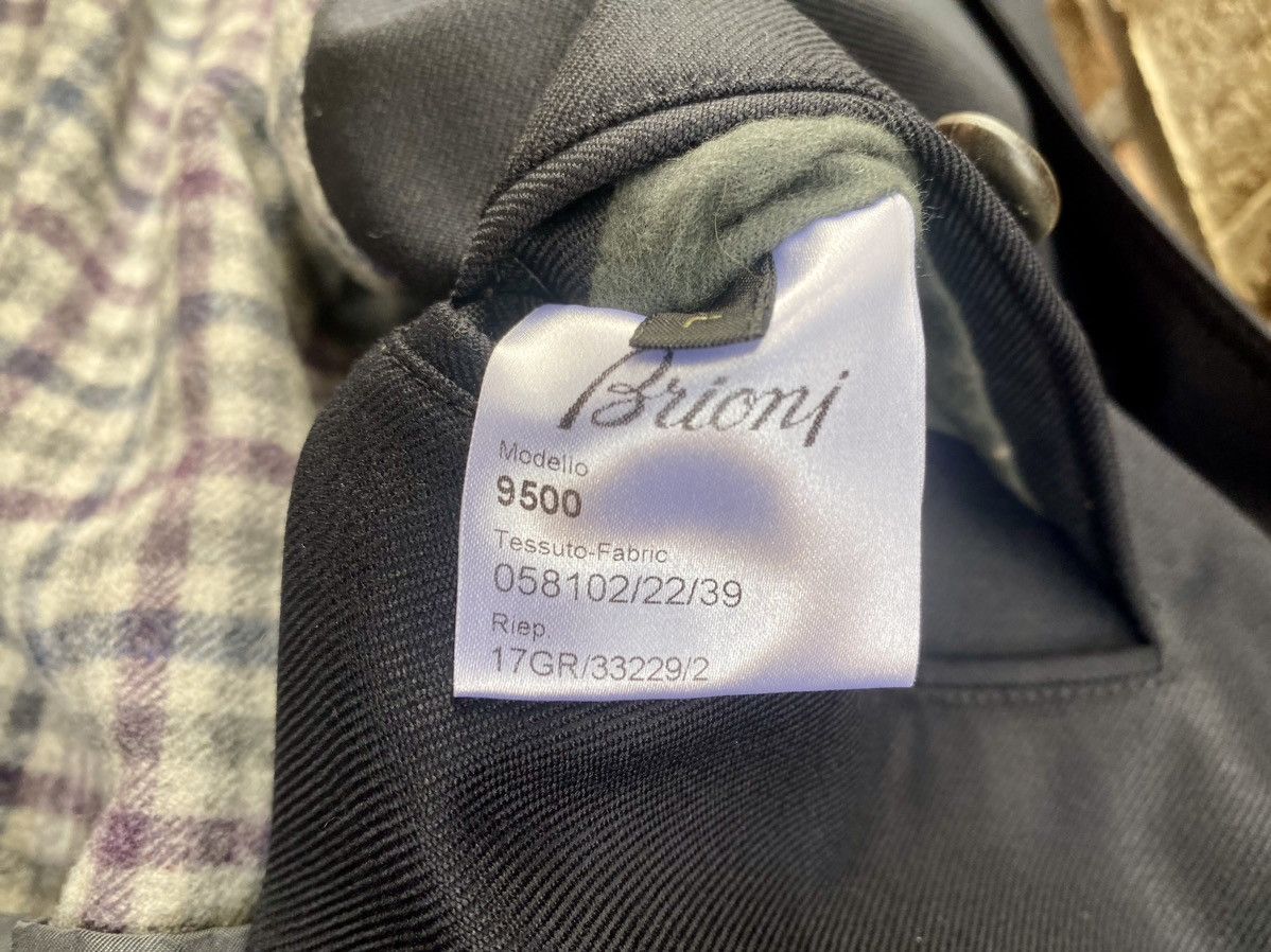 Brioni Brioni 🇮🇹 black storm system wool bond belted topcoat L NEW Size US L / EU 52-54 / 3 - 7 Thumbnail