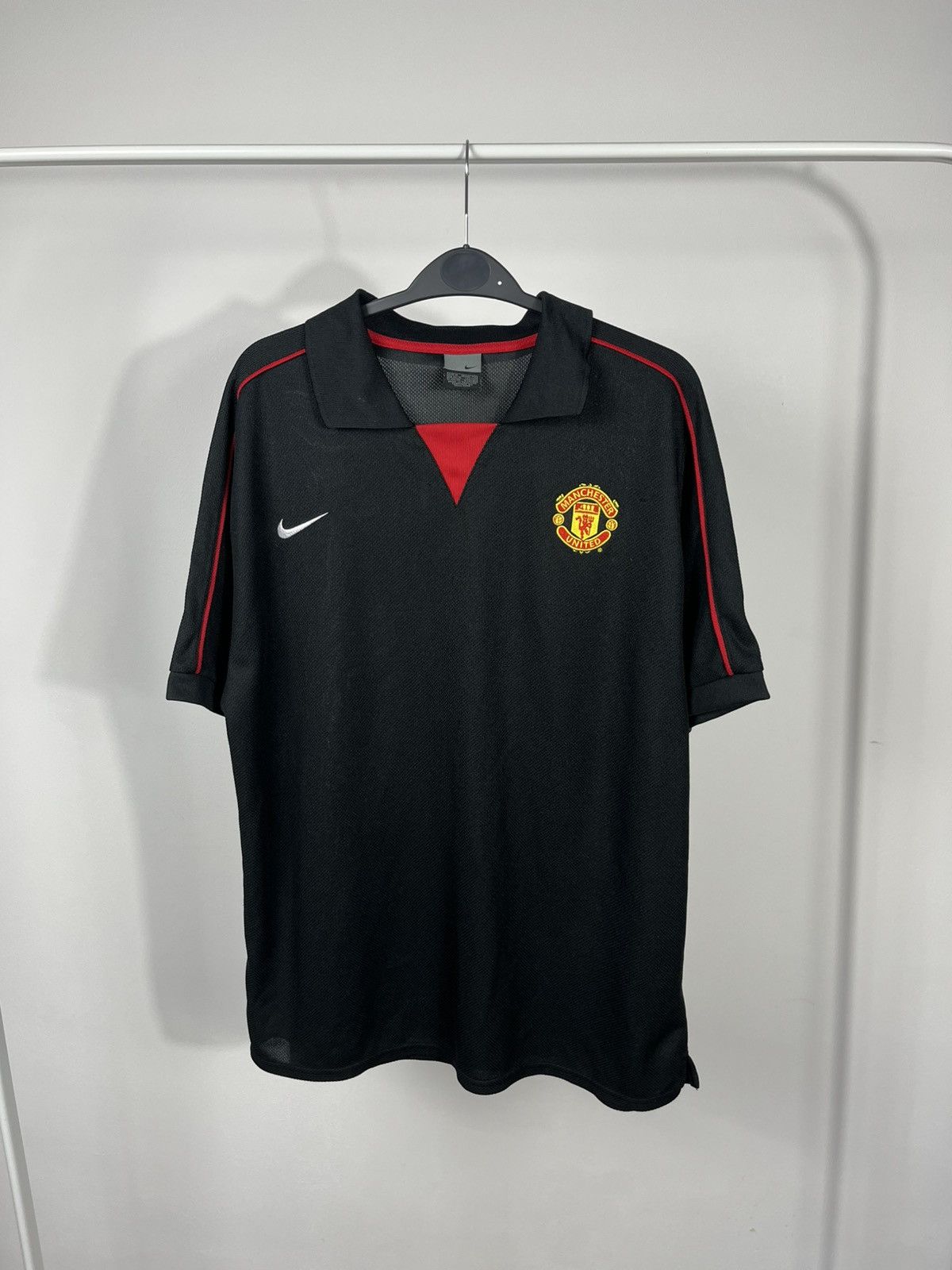 Nike Vintage Nike Manchester United Black Polo Jersey Size M Size US M / EU 48-50 / 2 - 1 Thumbnail