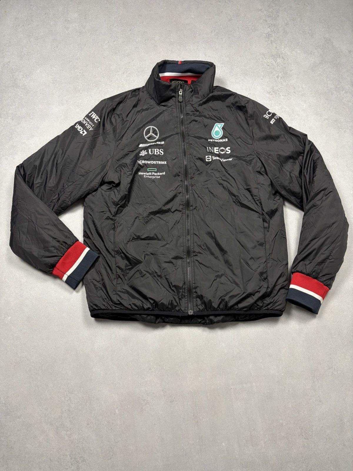 Mercedes-Benz Mercedes AMG Petronas F1 Team Jacket Black Sponsor Racing M Size US M / EU 48-50 / 2 - 1 Thumbnail