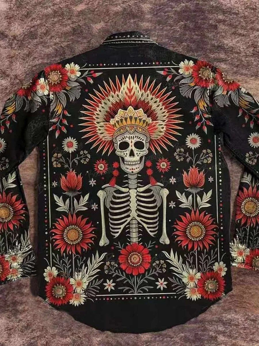 Other Boozelele Western Skull Cowboy Shirt - XL Size US XL / EU 56 / 4 - 2 Thumbnail