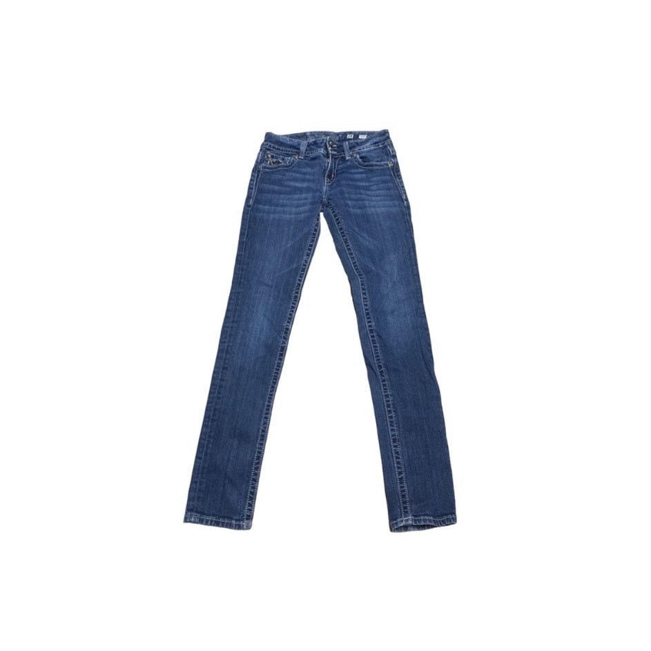 Miss Me Y2K Bootcut Skinny Dark Wash Miss Me Jeans Size 28 JP4221RSI Size 28" / US 6 / IT 42 - 2 Thumbnail