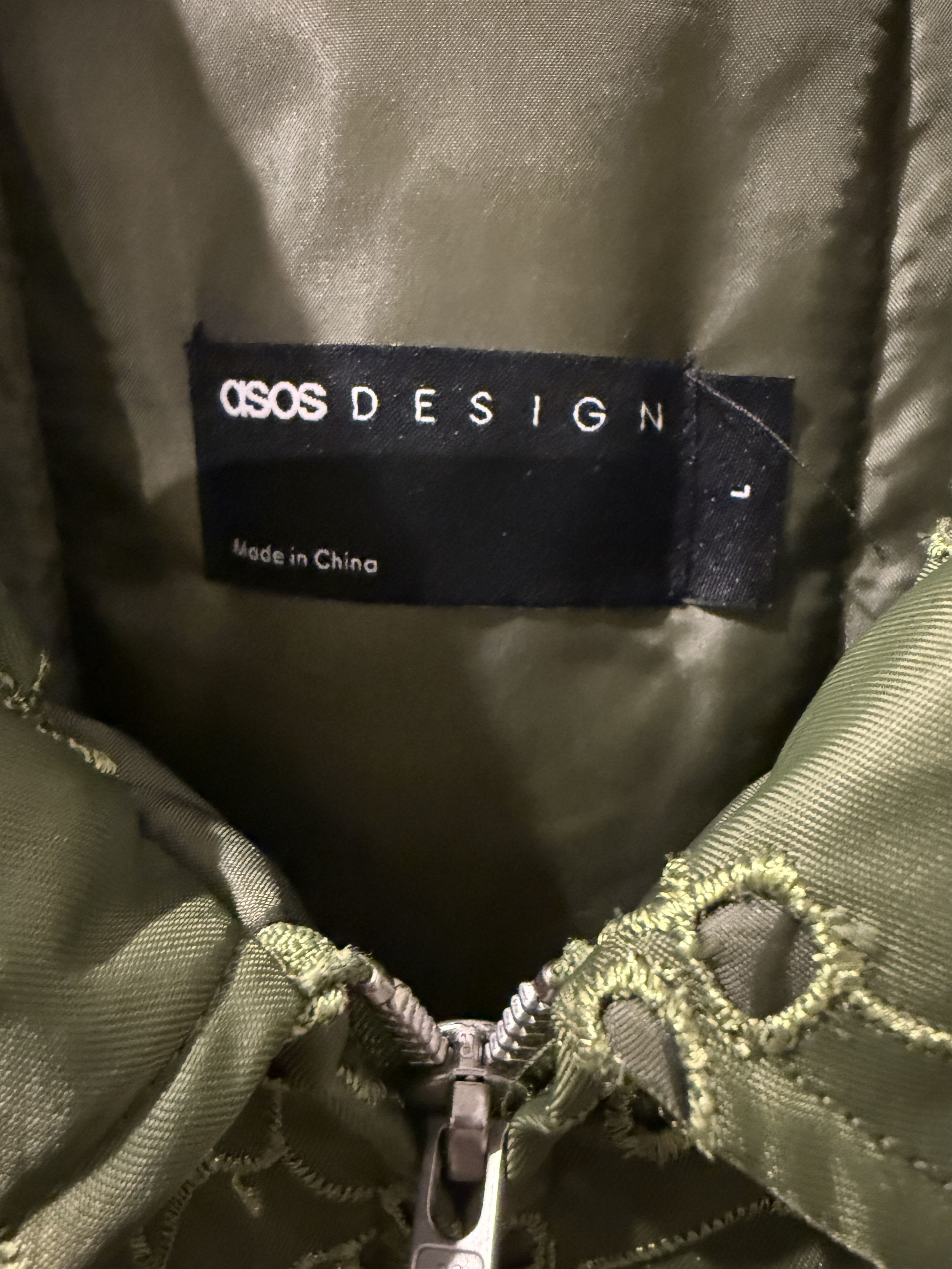 Asos Asos Design Oversized Embroidery Bomber Size US L / EU 52-54 / 3 - 2 Thumbnail