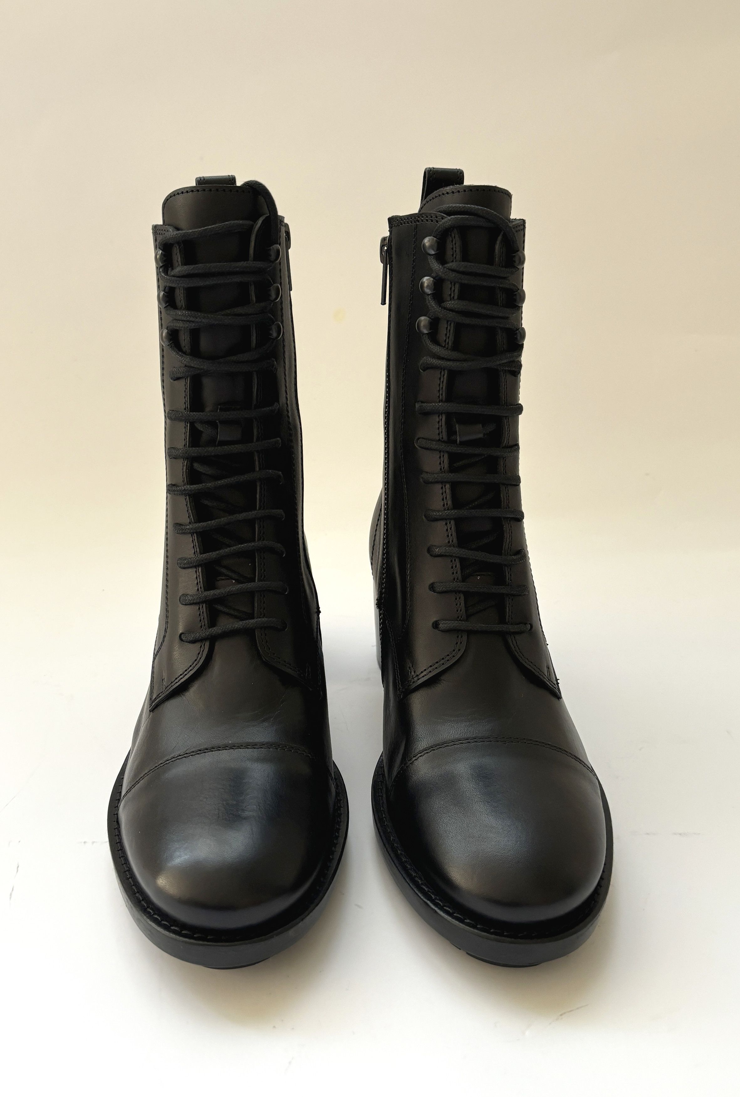 Ann Demeulemeester ⚡️QUICK SALE⚡️Ann Demeulemeester Black Lace Up Low Boots Size US 8.5 / IT 38.5 - 3 Thumbnail