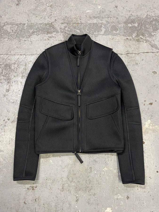 Helmut Lang Helmut Lang Jacket & Vest Black Biker Combo Size US S / EU 44-46 / 1 - 1 Thumbnail