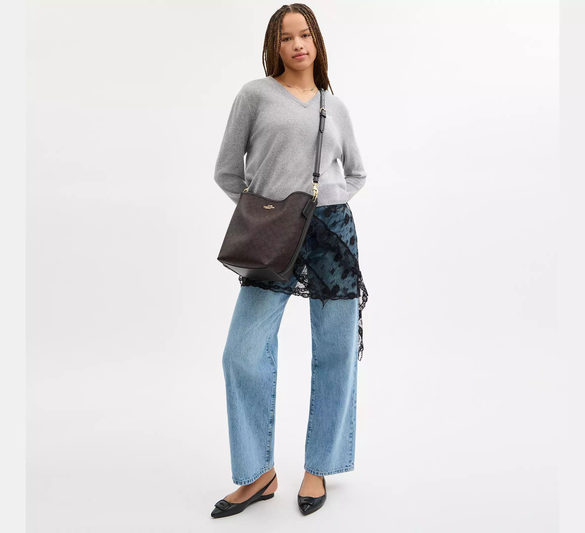 Coach City Large Bucket Bag In Signature Canvas CT802 Size ONE SIZE - 12 Thumbnail
