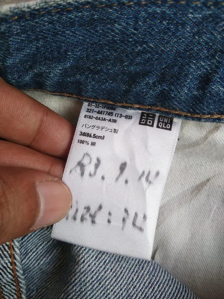 Japanese Brand Vintage Uniqlo Distresses Jeans 34x28 Size US 34 / EU 50 - 7 Thumbnail
