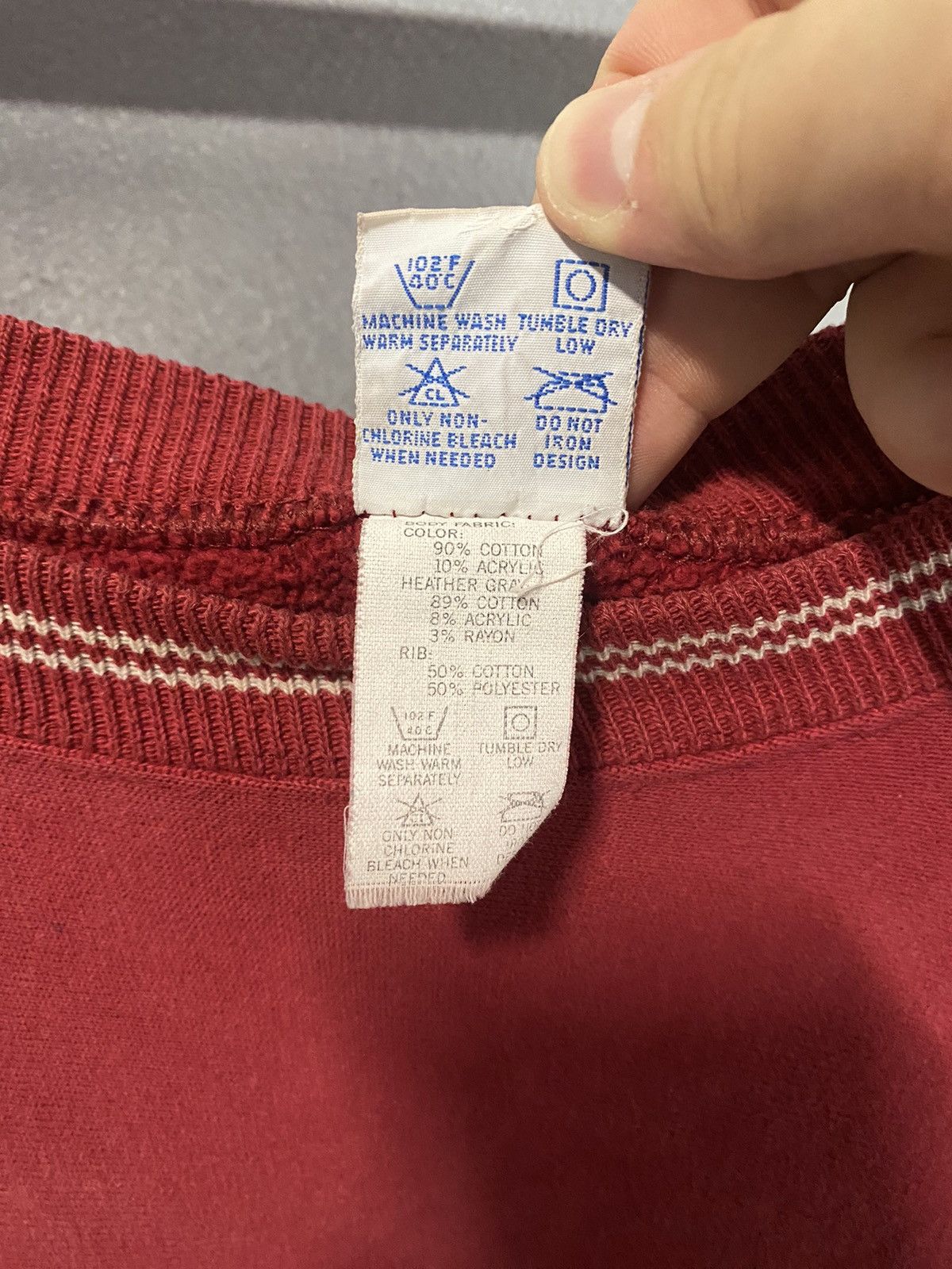 Champion × Vintage 1990’s Champion Reverse Weave Blank Sweatshirt Size US XL / EU 56 / 4 - 3 Thumbnail