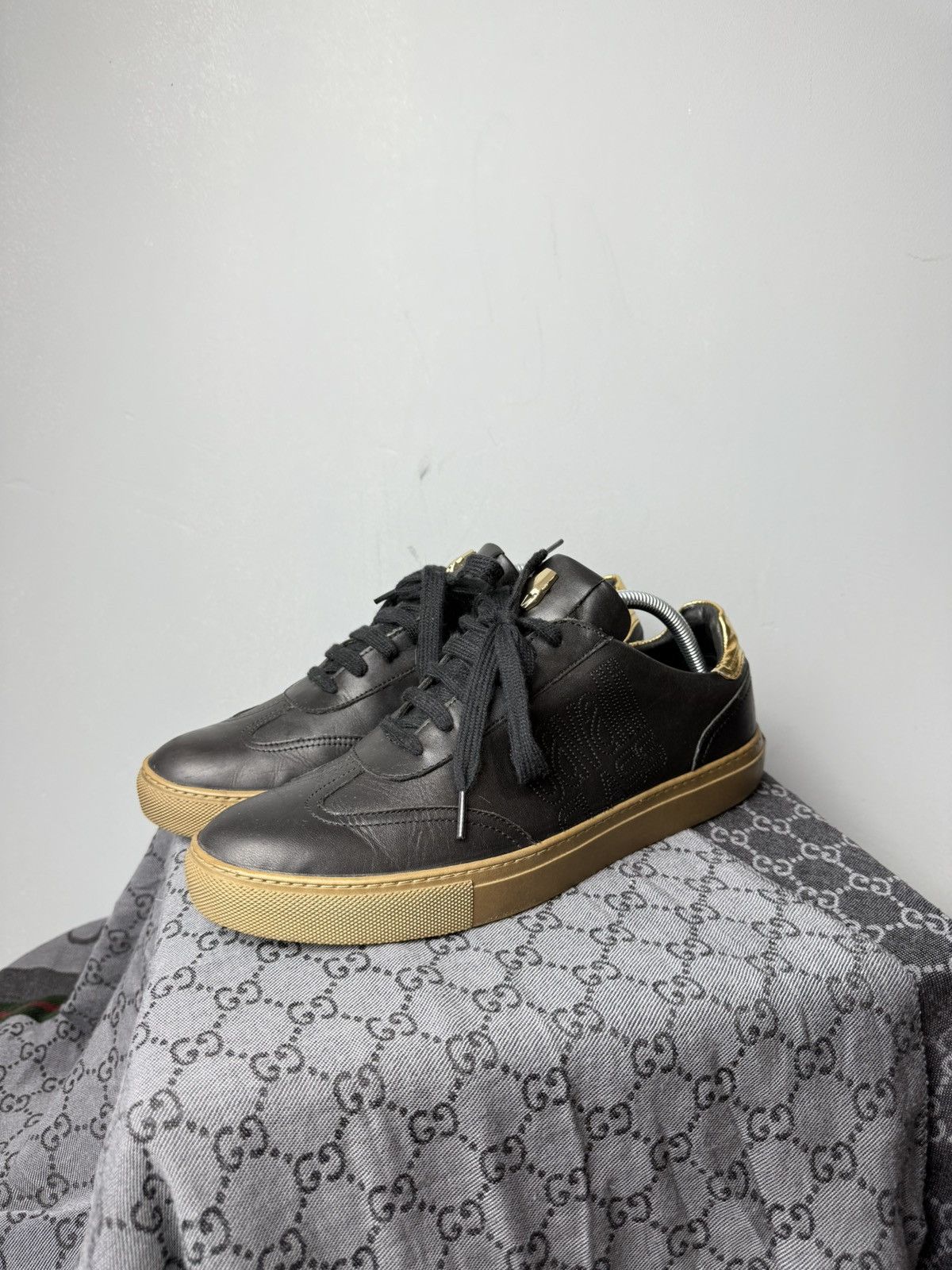 Cavalli Class Roberto Just Cavalli Class Leather Sneakers Luxury Size US 10 / EU 43 - 1 Thumbnail
