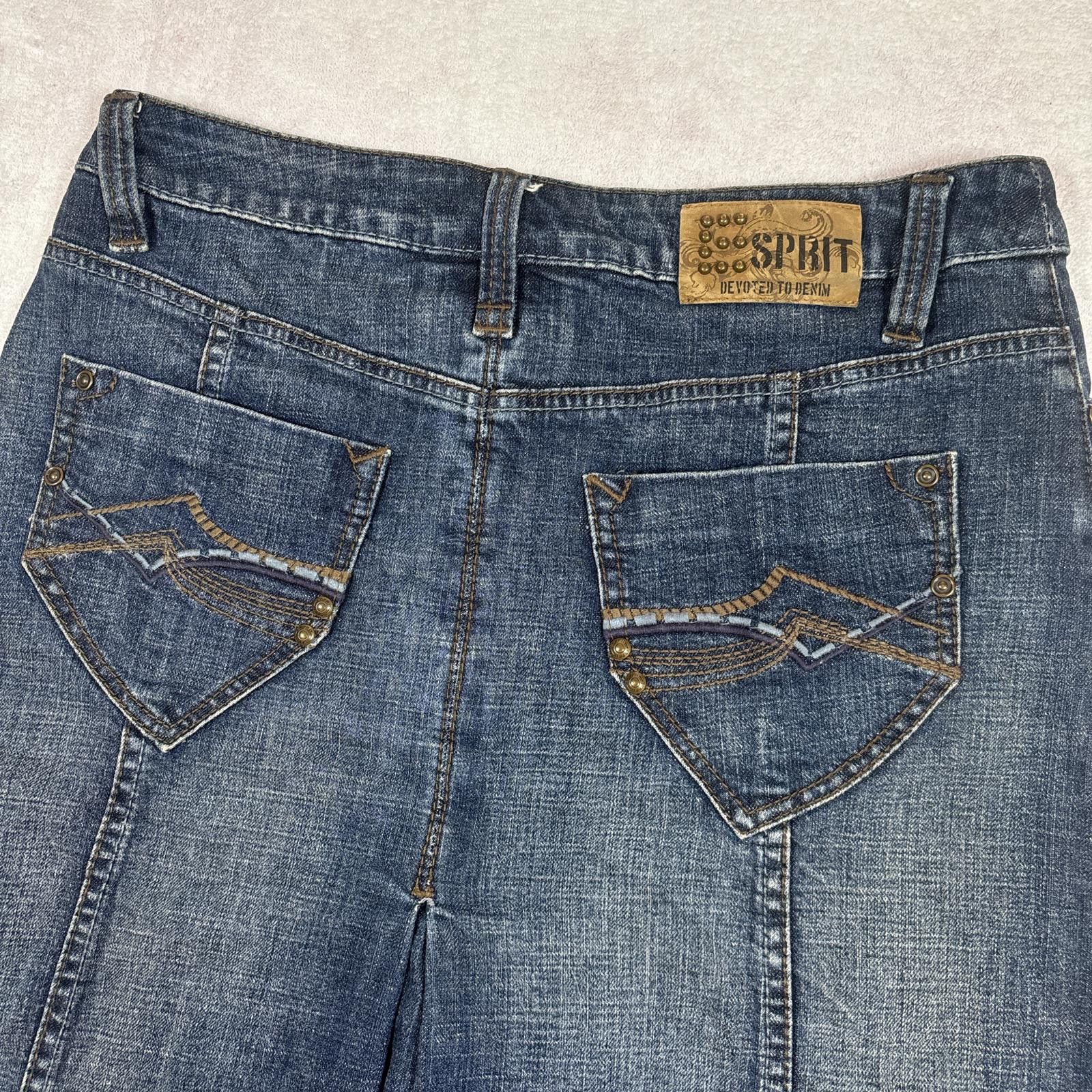Esprit vintage denim low rise midi skirt Size 30" / US 8 / IT 44 - 4 Thumbnail