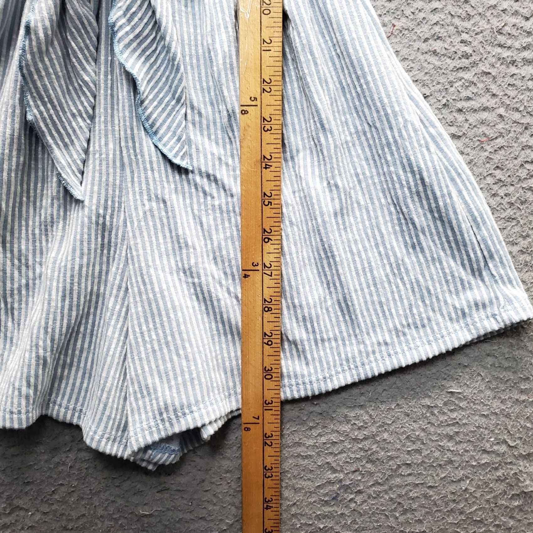 Vintage Caution To The Wind Romper Womens Small Multi Striped Rayon Stretch Tie Waist Size 28" / US 6 / IT 42 - 7 Thumbnail