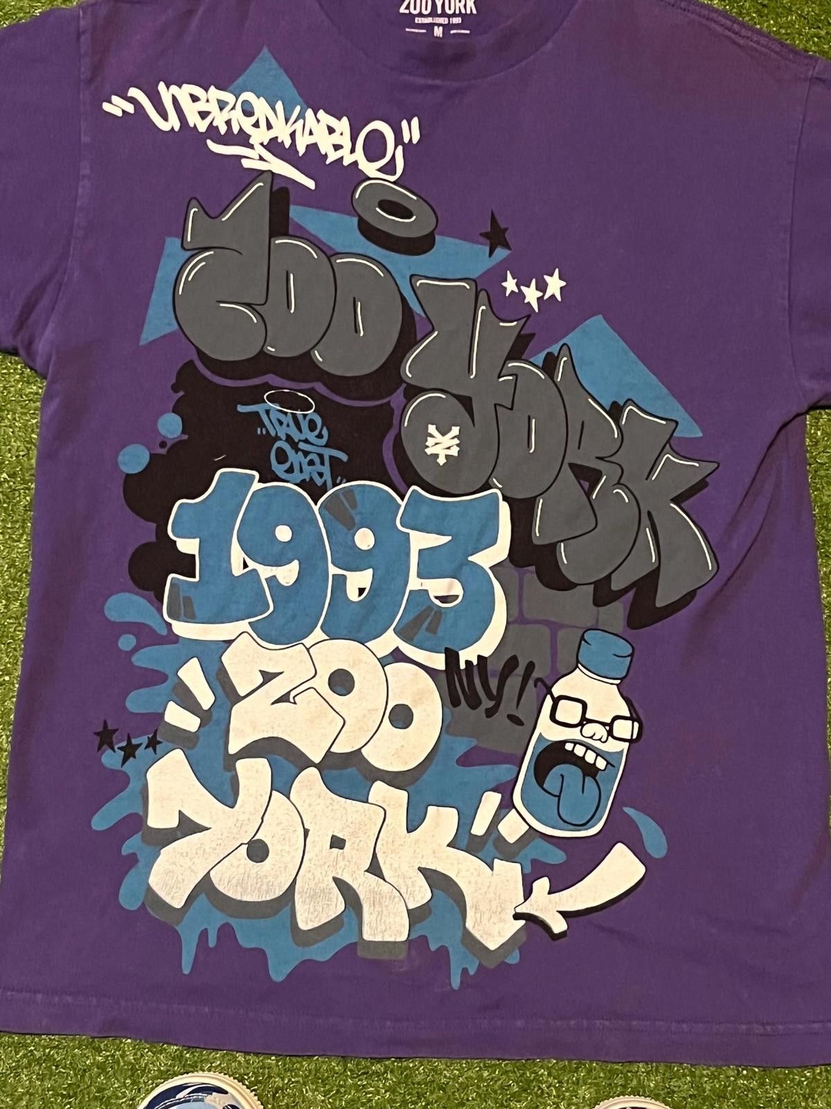 Zoo York Vintage Zoo York Purple Graphic T-Shirt Size ONE SIZE - 3 Thumbnail