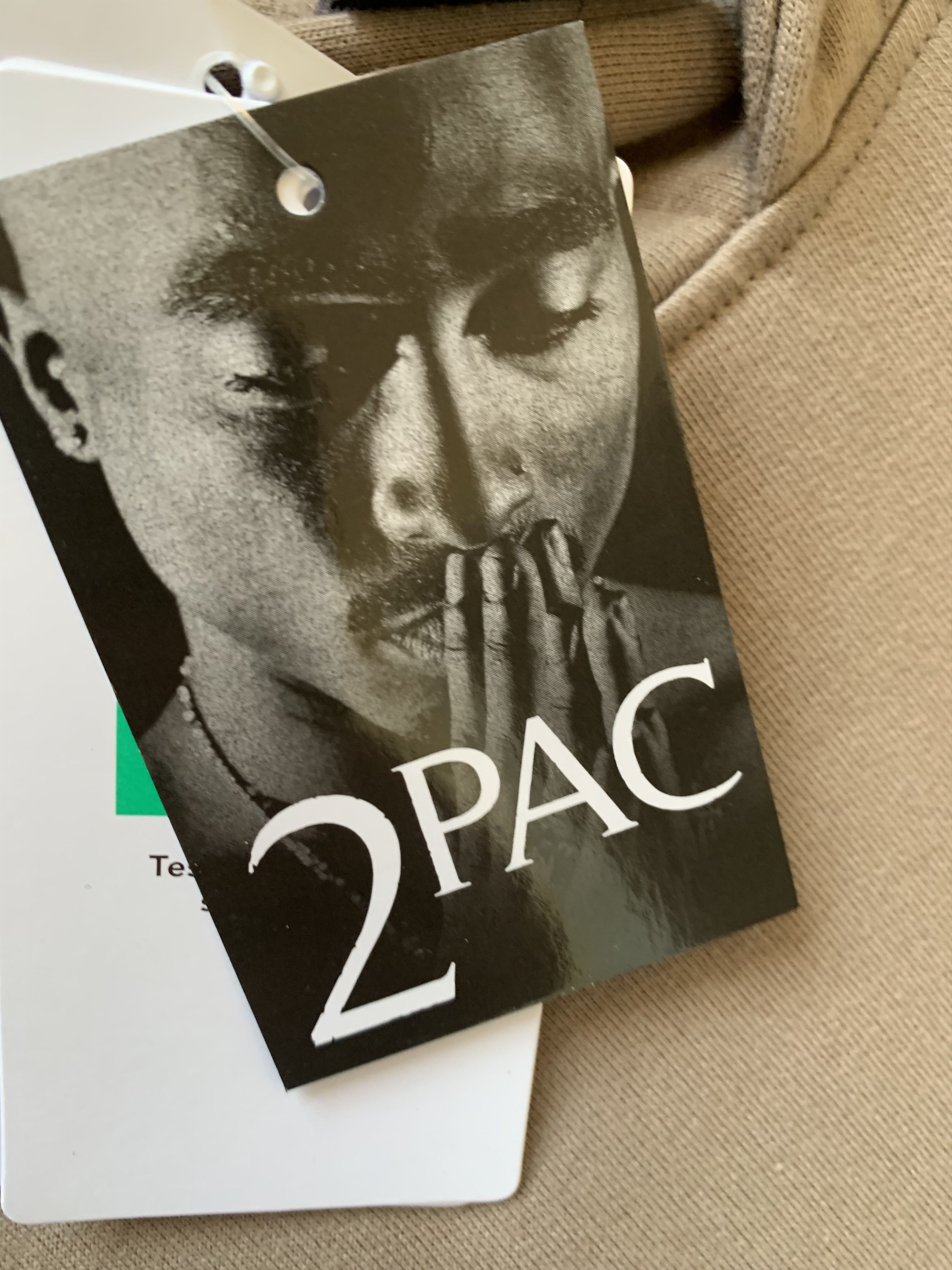 Band Tees × Rap Tees 2Pac New Grey Hoodie Size US M / EU 48-50 / 2 - 6 Thumbnail